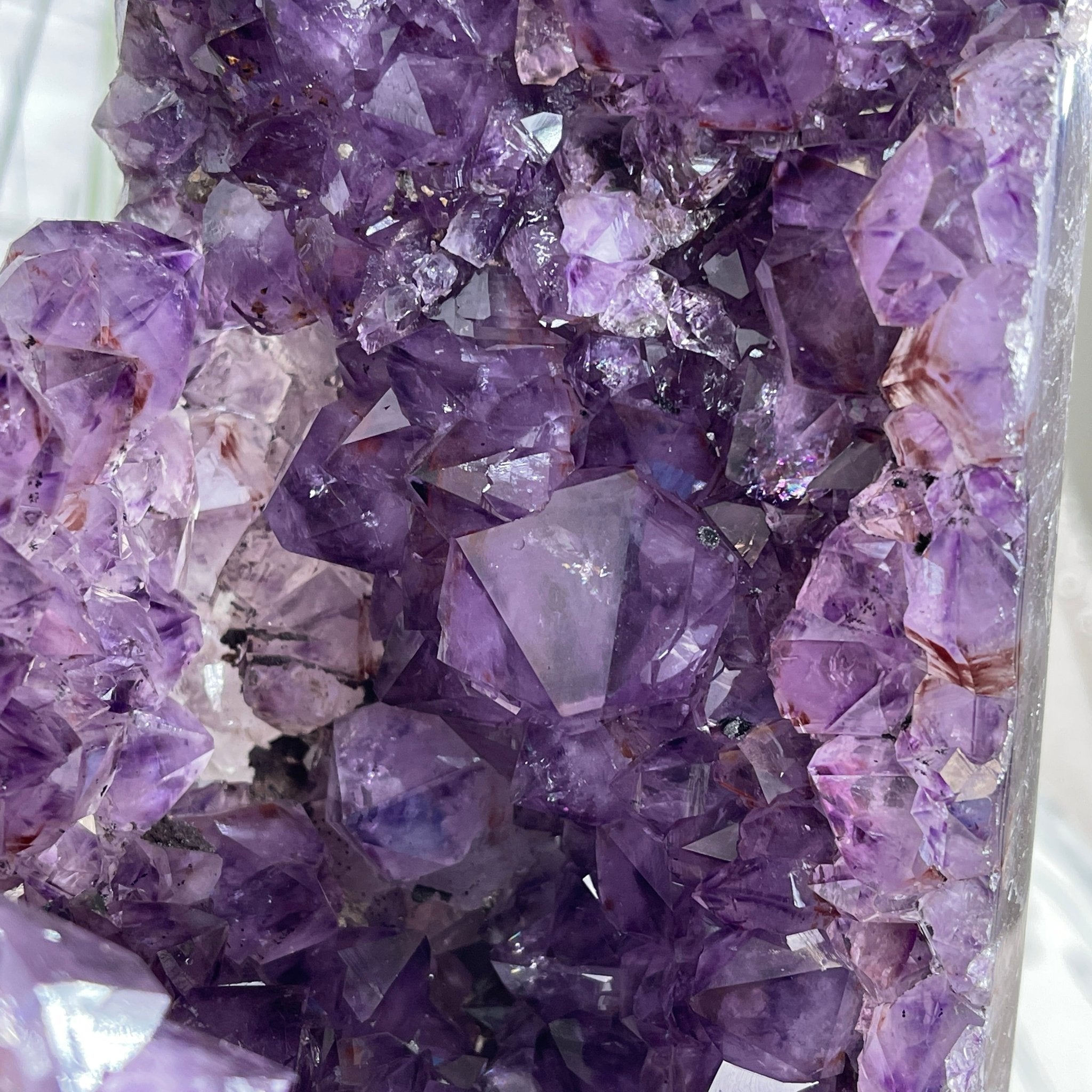 Extra Quality 2-Sided Brazilian Amethyst Cathedral, 28 lbs, 16.7" tall, #5605-0056 by Brazil Gems - Brazil GemsBrazil GemsExtra Quality 2-Sided Brazilian Amethyst Cathedral, 28 lbs, 16.7" tall, #5605-0056 by Brazil GemsOpen 2-Sided Cathedrals5605-0056