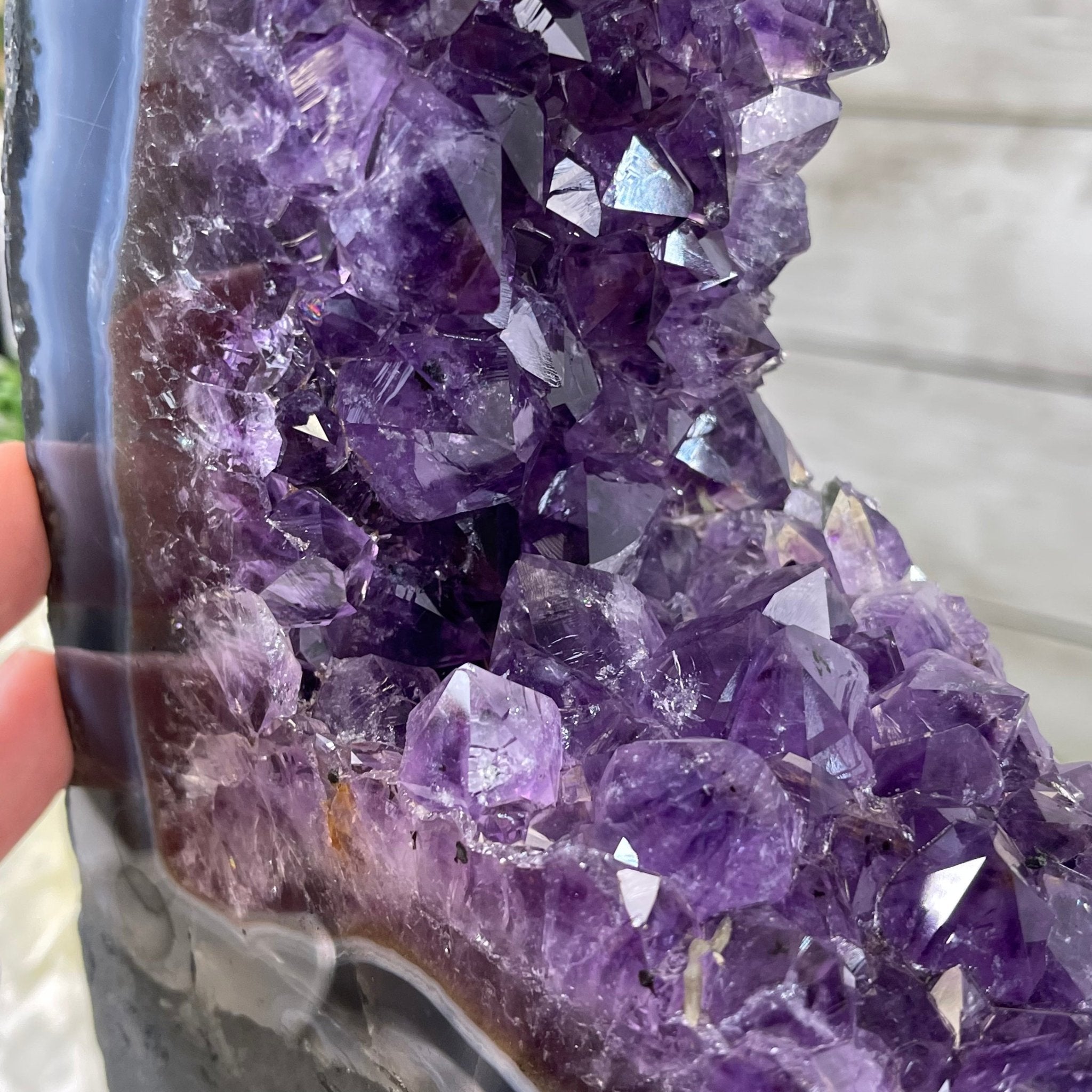 Extra Quality 2-Sided Brazilian Amethyst Cathedral, 32.2 lbs, 22.1" tall, #5605-0070 by Brazil Gems - Brazil GemsBrazil GemsExtra Quality 2-Sided Brazilian Amethyst Cathedral, 32.2 lbs, 22.1" tall, #5605-0070 by Brazil GemsOpen 2-Sided Cathedrals5605-0070