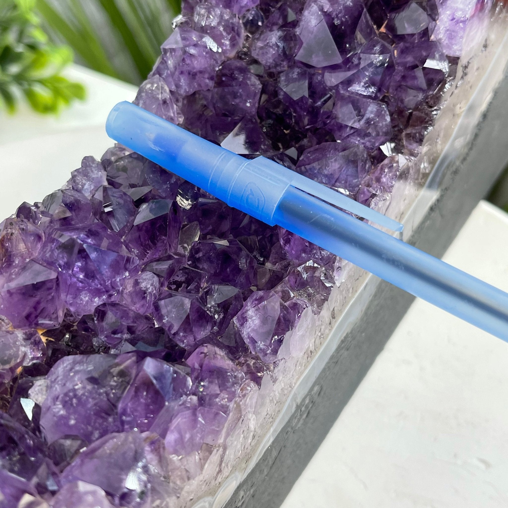 Extra Quality 2-Sided Brazilian Amethyst Cathedral, 32.2 lbs, 22.1" tall, #5605-0070 by Brazil Gems - Brazil GemsBrazil GemsExtra Quality 2-Sided Brazilian Amethyst Cathedral, 32.2 lbs, 22.1" tall, #5605-0070 by Brazil GemsOpen 2-Sided Cathedrals5605-0070