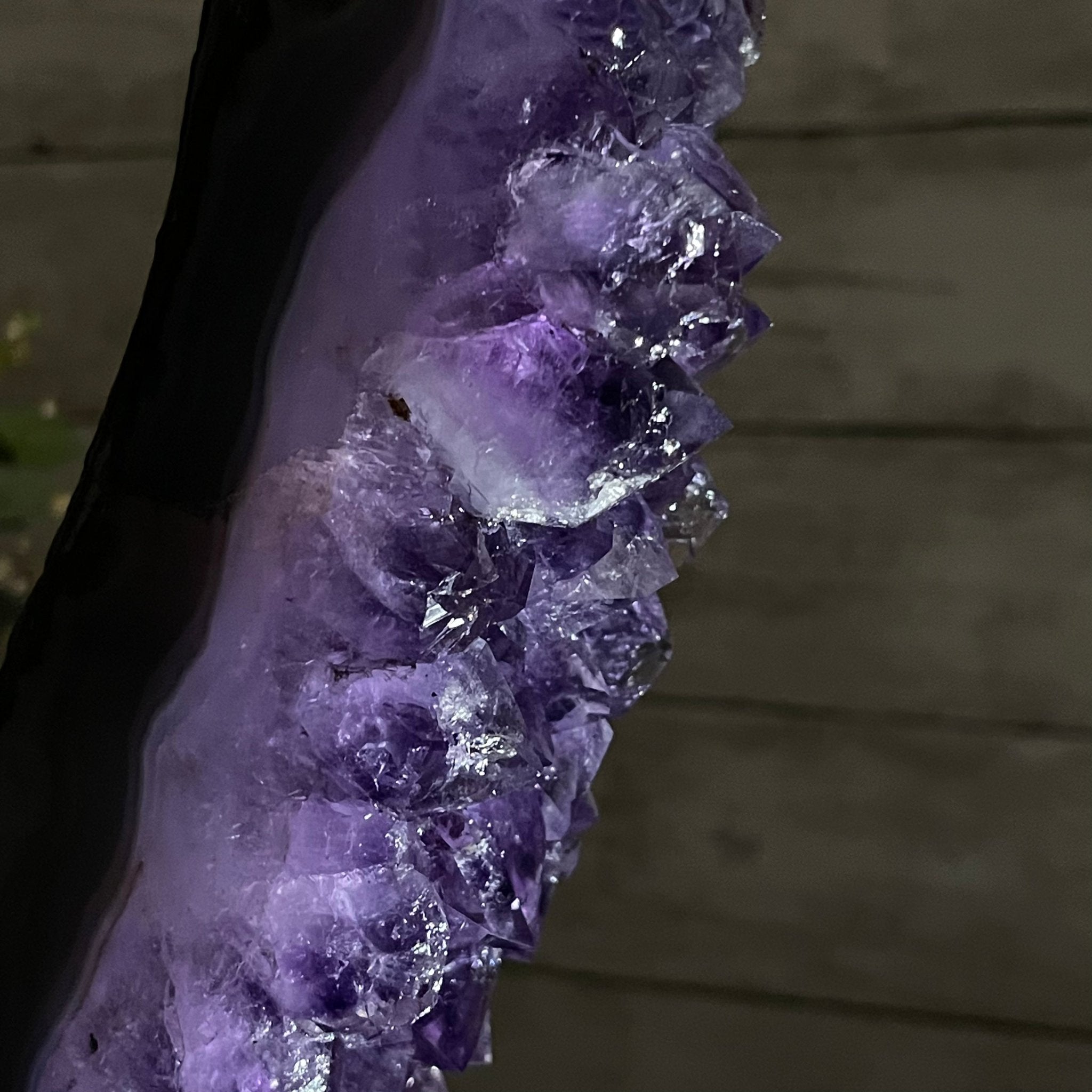 Extra Quality 2-Sided Brazilian Amethyst Cathedral, 32.2 lbs, 22.1" tall, #5605-0070 by Brazil Gems - Brazil GemsBrazil GemsExtra Quality 2-Sided Brazilian Amethyst Cathedral, 32.2 lbs, 22.1" tall, #5605-0070 by Brazil GemsOpen 2-Sided Cathedrals5605-0070