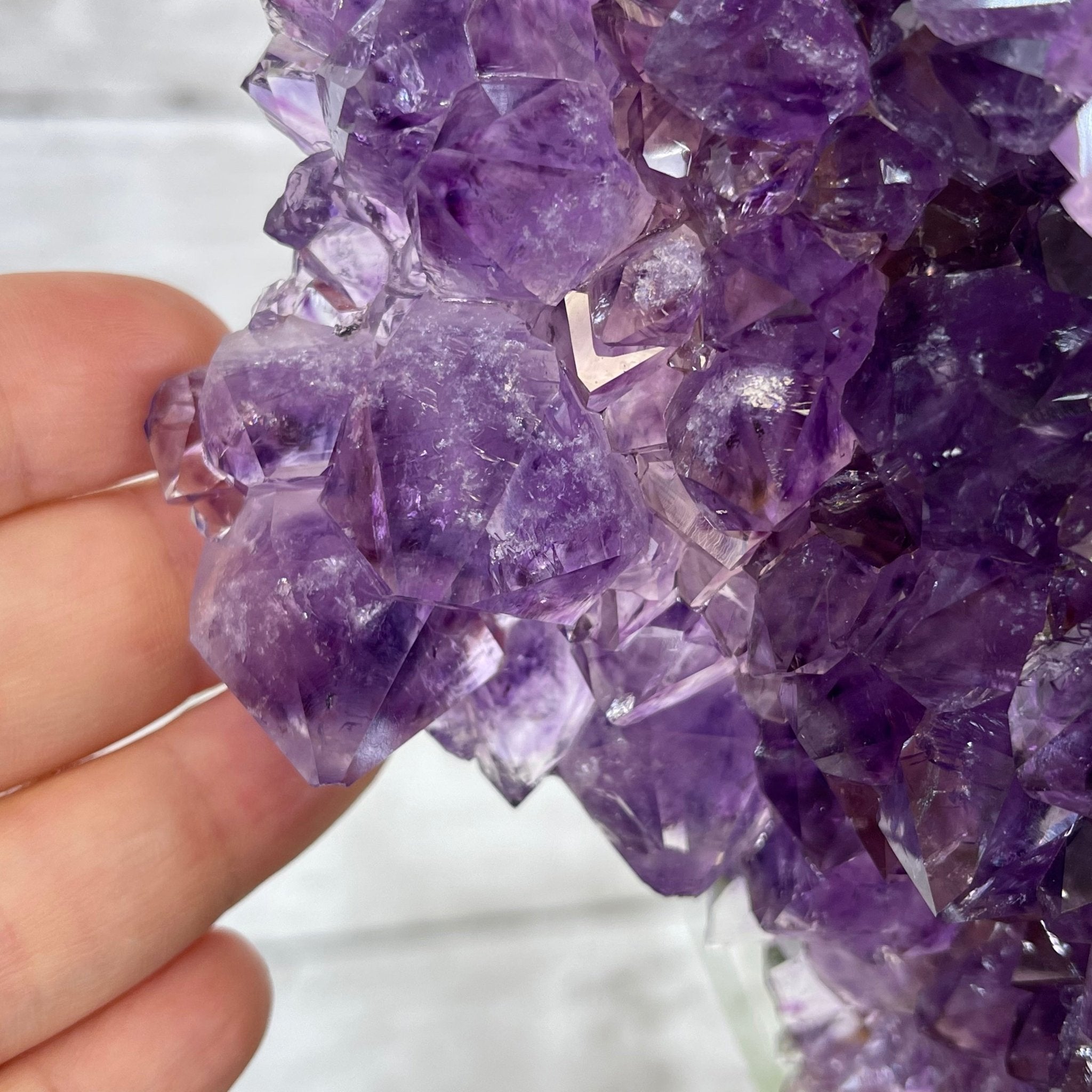 Extra Quality 2-Sided Brazilian Amethyst Cathedral, 32.2 lbs, 22.1" tall, #5605-0070 by Brazil Gems - Brazil GemsBrazil GemsExtra Quality 2-Sided Brazilian Amethyst Cathedral, 32.2 lbs, 22.1" tall, #5605-0070 by Brazil GemsOpen 2-Sided Cathedrals5605-0070