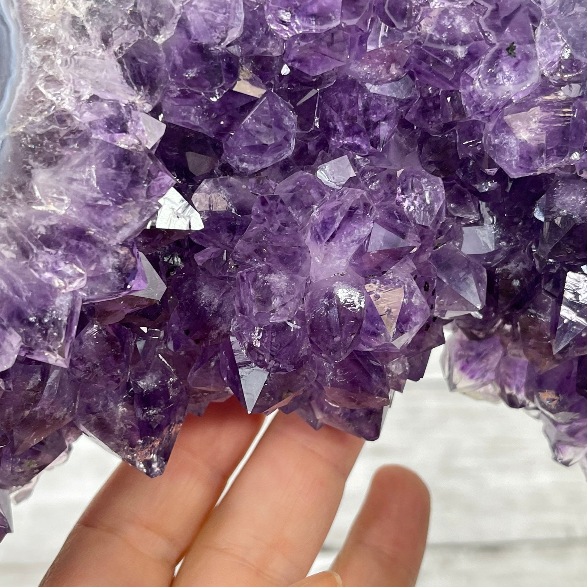 Extra Quality 2-Sided Brazilian Amethyst Cathedral, 32.2 lbs, 22.1" tall, #5605-0070 by Brazil Gems - Brazil GemsBrazil GemsExtra Quality 2-Sided Brazilian Amethyst Cathedral, 32.2 lbs, 22.1" tall, #5605-0070 by Brazil GemsOpen 2-Sided Cathedrals5605-0070