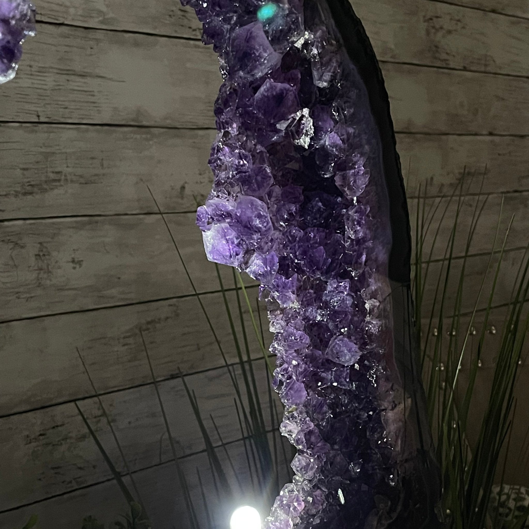 Extra Quality 2-Sided Brazilian Amethyst Cathedral, 32.2 lbs, 22.1" tall, #5605-0070 by Brazil Gems - Brazil GemsBrazil GemsExtra Quality 2-Sided Brazilian Amethyst Cathedral, 32.2 lbs, 22.1" tall, #5605-0070 by Brazil GemsOpen 2-Sided Cathedrals5605-0070