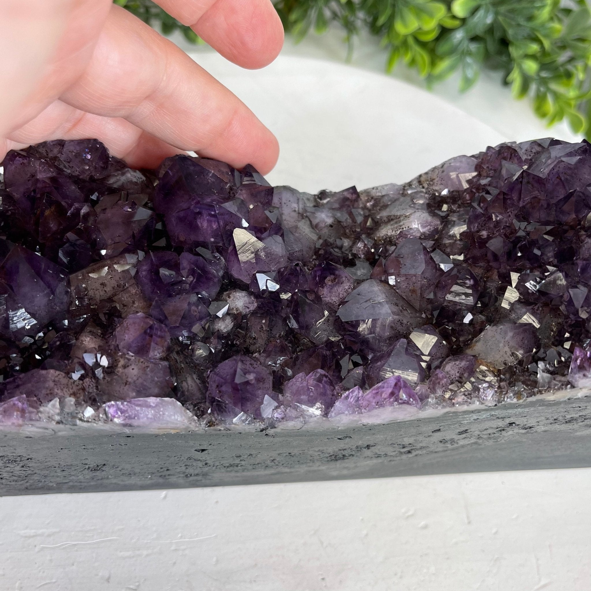 Extra Quality 2-Sided Brazilian Amethyst Cathedral, 33.1 lbs, 21.9" tall, #5605-0071 by Brazil Gems - Brazil GemsBrazil GemsExtra Quality 2-Sided Brazilian Amethyst Cathedral, 33.1 lbs, 21.9" tall, #5605-0071 by Brazil GemsOpen 2-Sided Cathedrals5605-0071