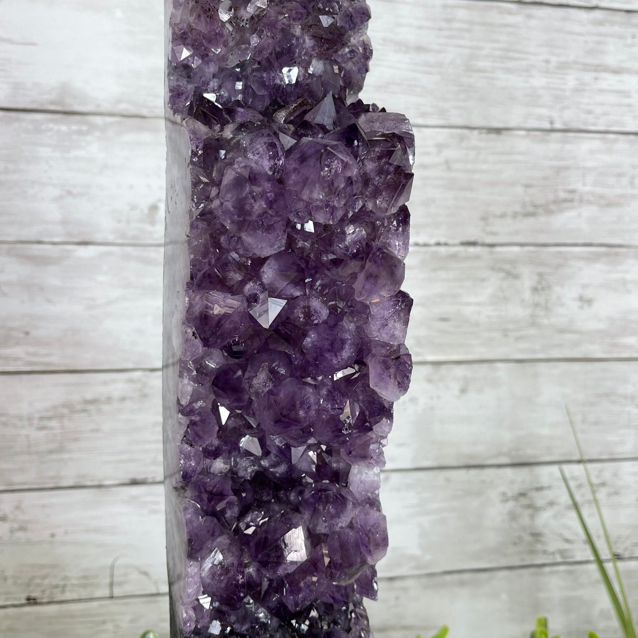 Extra Quality 2-Sided Brazilian Amethyst Cathedral, 33.1 lbs, 21.9" tall, #5605-0071 by Brazil Gems - Brazil GemsBrazil GemsExtra Quality 2-Sided Brazilian Amethyst Cathedral, 33.1 lbs, 21.9" tall, #5605-0071 by Brazil GemsOpen 2-Sided Cathedrals5605-0071