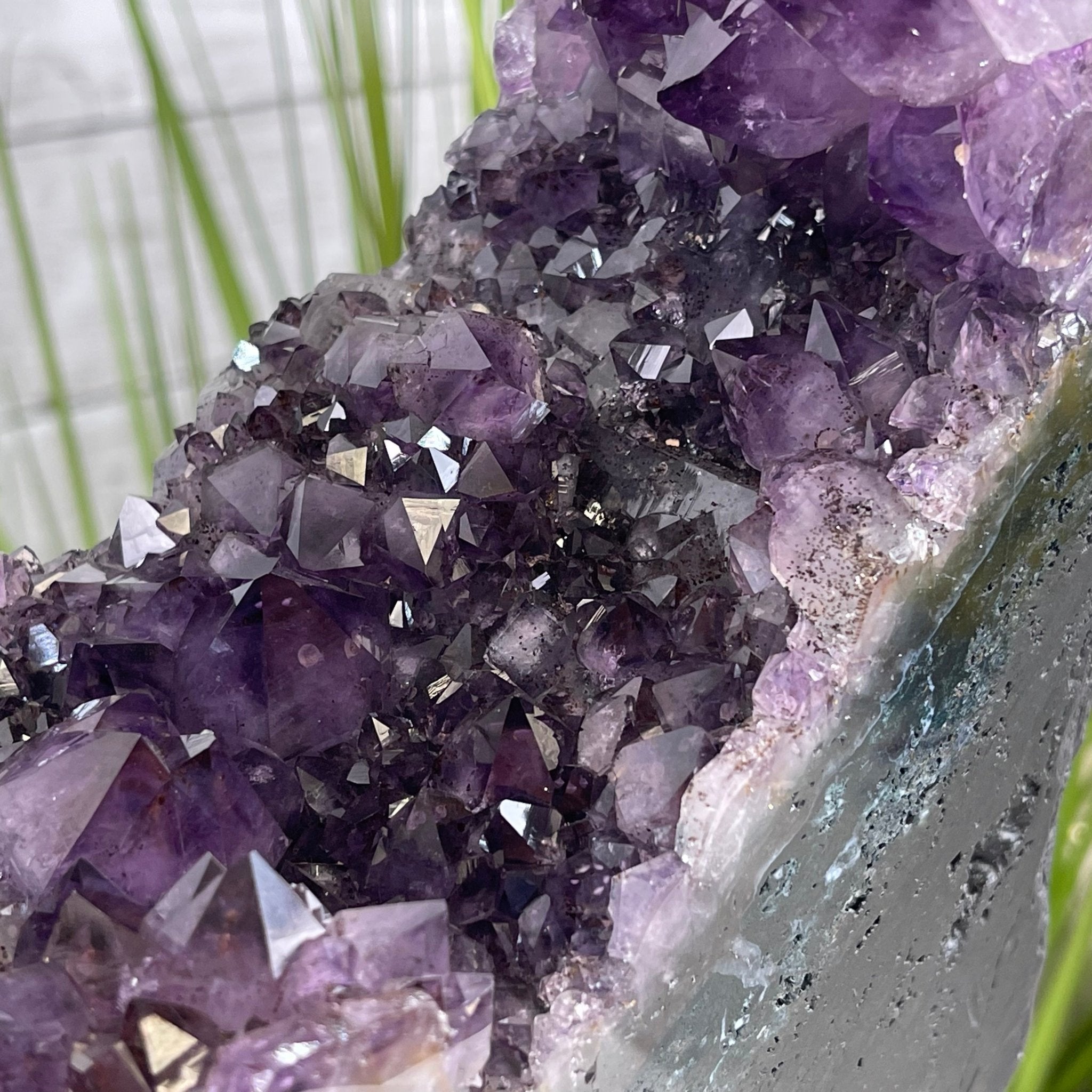 Extra Quality 2-Sided Brazilian Amethyst Cathedral, 33.1 lbs, 21.9" tall, #5605-0071 by Brazil Gems - Brazil GemsBrazil GemsExtra Quality 2-Sided Brazilian Amethyst Cathedral, 33.1 lbs, 21.9" tall, #5605-0071 by Brazil GemsOpen 2-Sided Cathedrals5605-0071