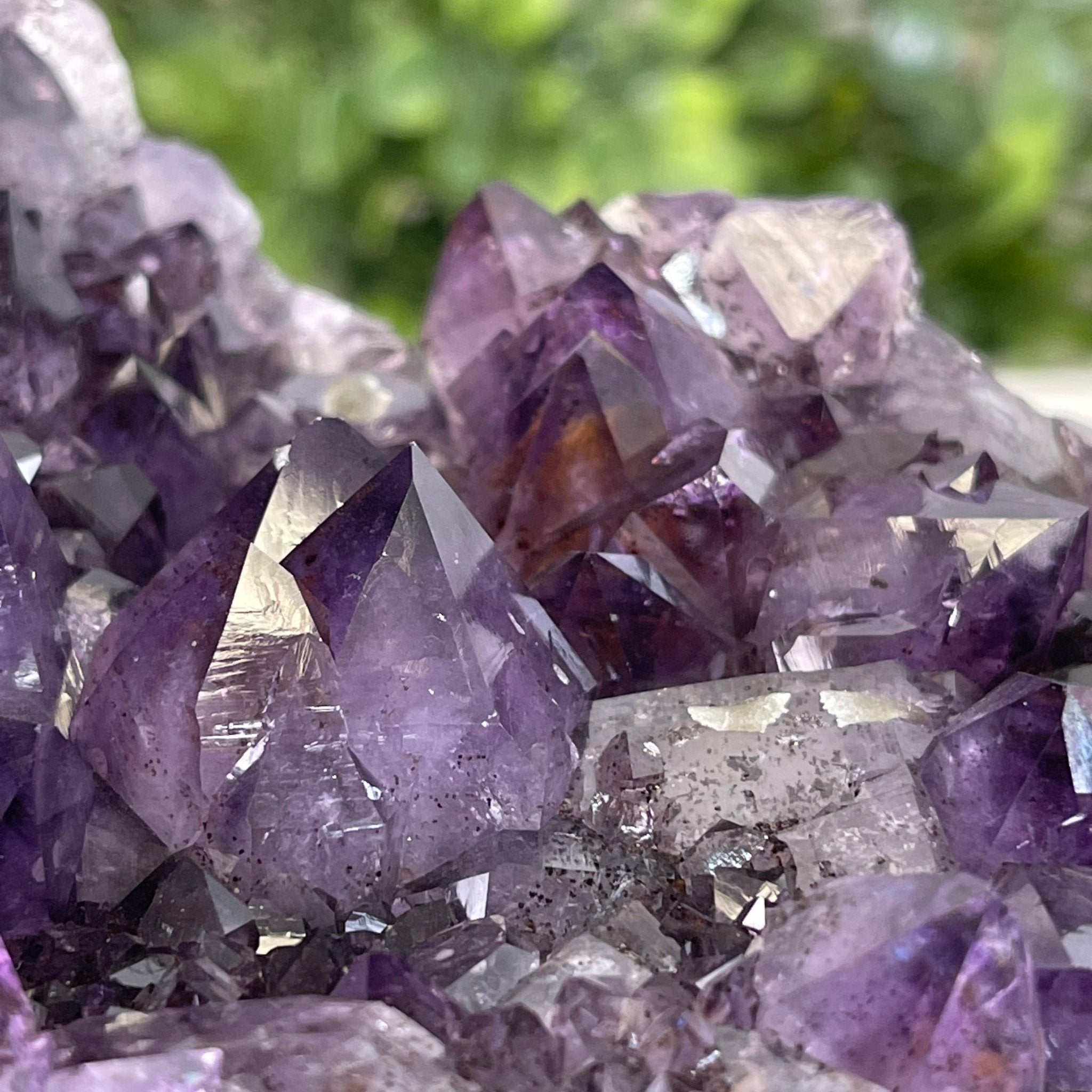 Extra Quality 2-Sided Brazilian Amethyst Cathedral, 33.1 lbs, 21.9" tall, #5605-0071 by Brazil Gems - Brazil GemsBrazil GemsExtra Quality 2-Sided Brazilian Amethyst Cathedral, 33.1 lbs, 21.9" tall, #5605-0071 by Brazil GemsOpen 2-Sided Cathedrals5605-0071