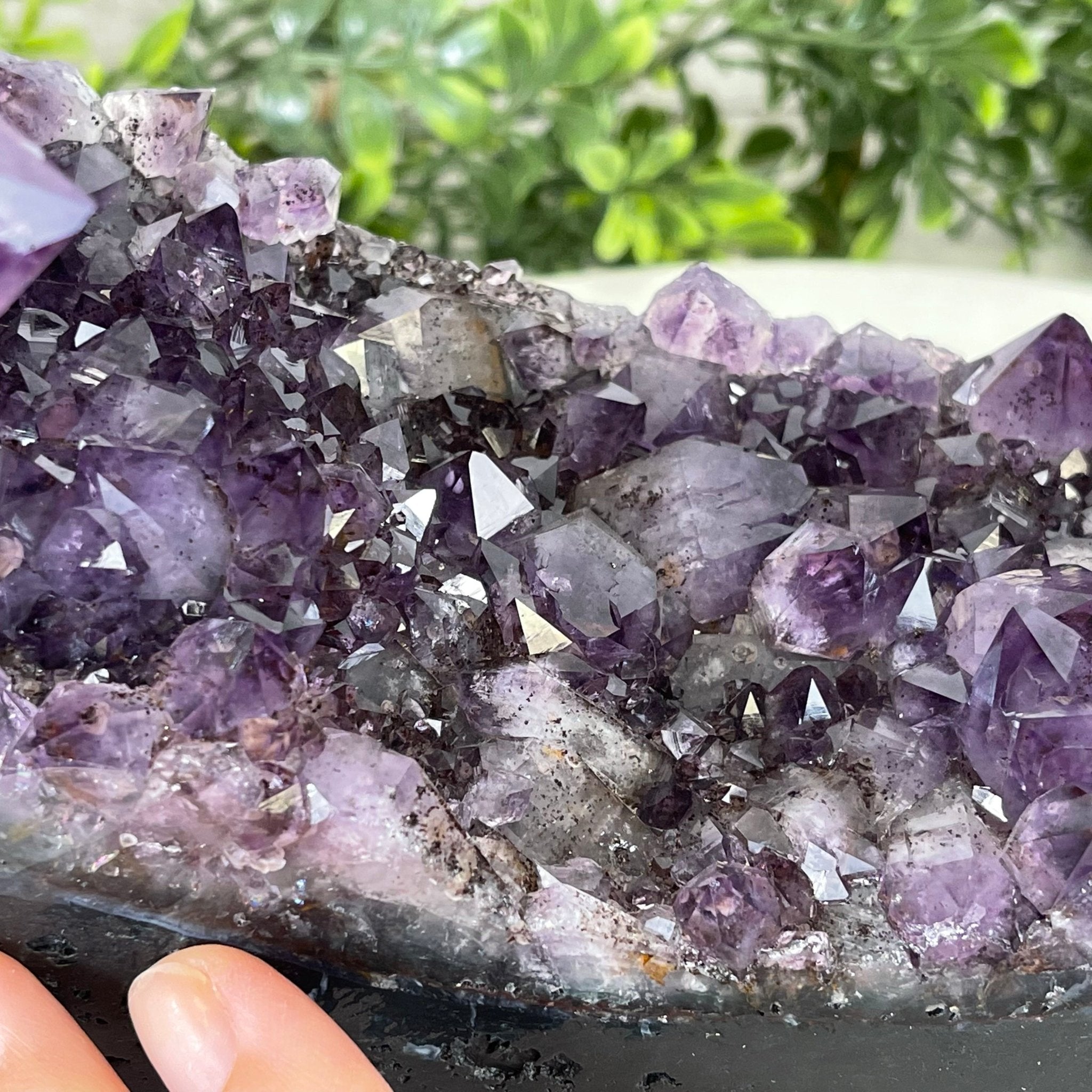 Extra Quality 2-Sided Brazilian Amethyst Cathedral, 33.1 lbs, 21.9" tall, #5605-0071 by Brazil Gems - Brazil GemsBrazil GemsExtra Quality 2-Sided Brazilian Amethyst Cathedral, 33.1 lbs, 21.9" tall, #5605-0071 by Brazil GemsOpen 2-Sided Cathedrals5605-0071