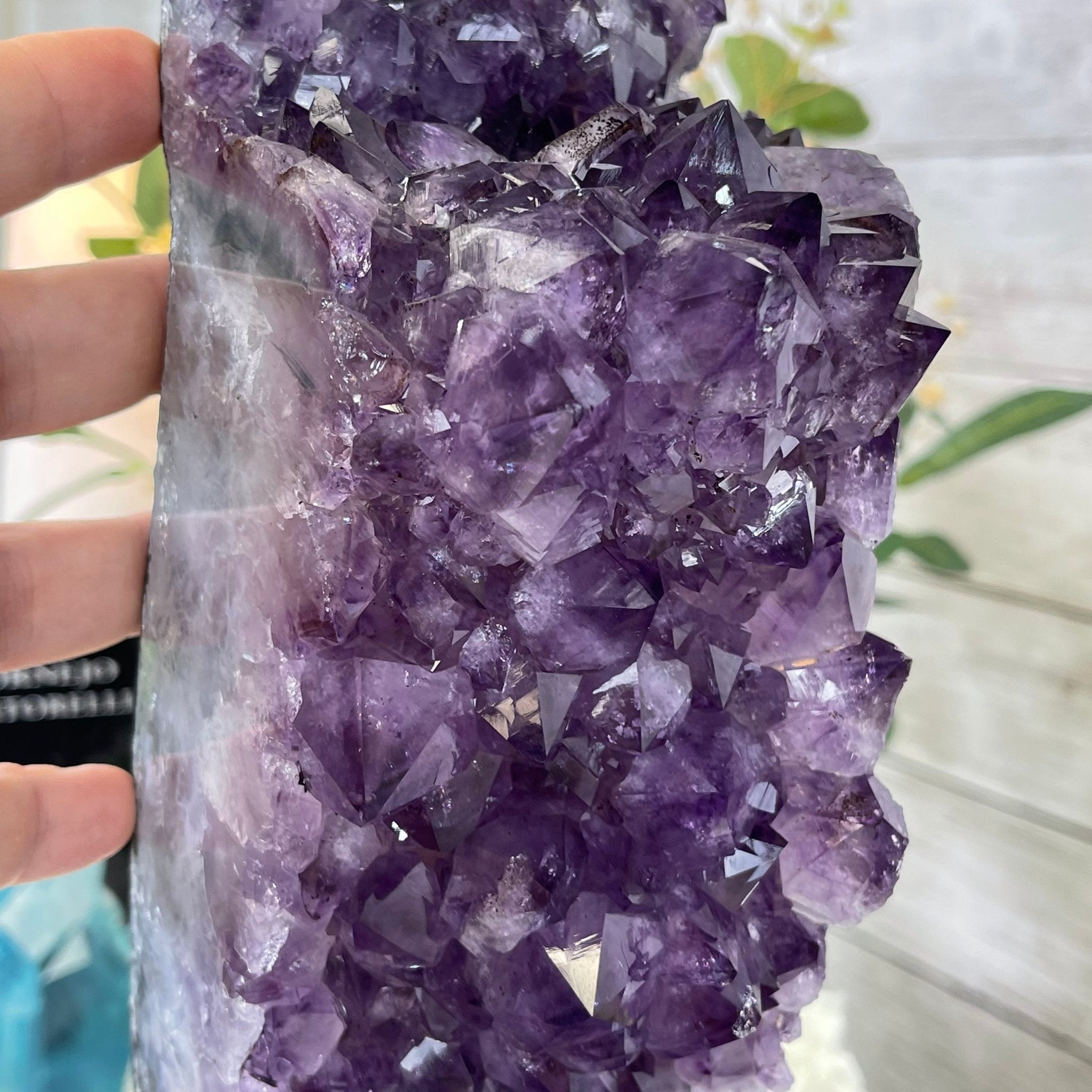Extra Quality 2-Sided Brazilian Amethyst Cathedral, 33.1 lbs, 21.9" tall, #5605-0071 by Brazil Gems - Brazil GemsBrazil GemsExtra Quality 2-Sided Brazilian Amethyst Cathedral, 33.1 lbs, 21.9" tall, #5605-0071 by Brazil GemsOpen 2-Sided Cathedrals5605-0071