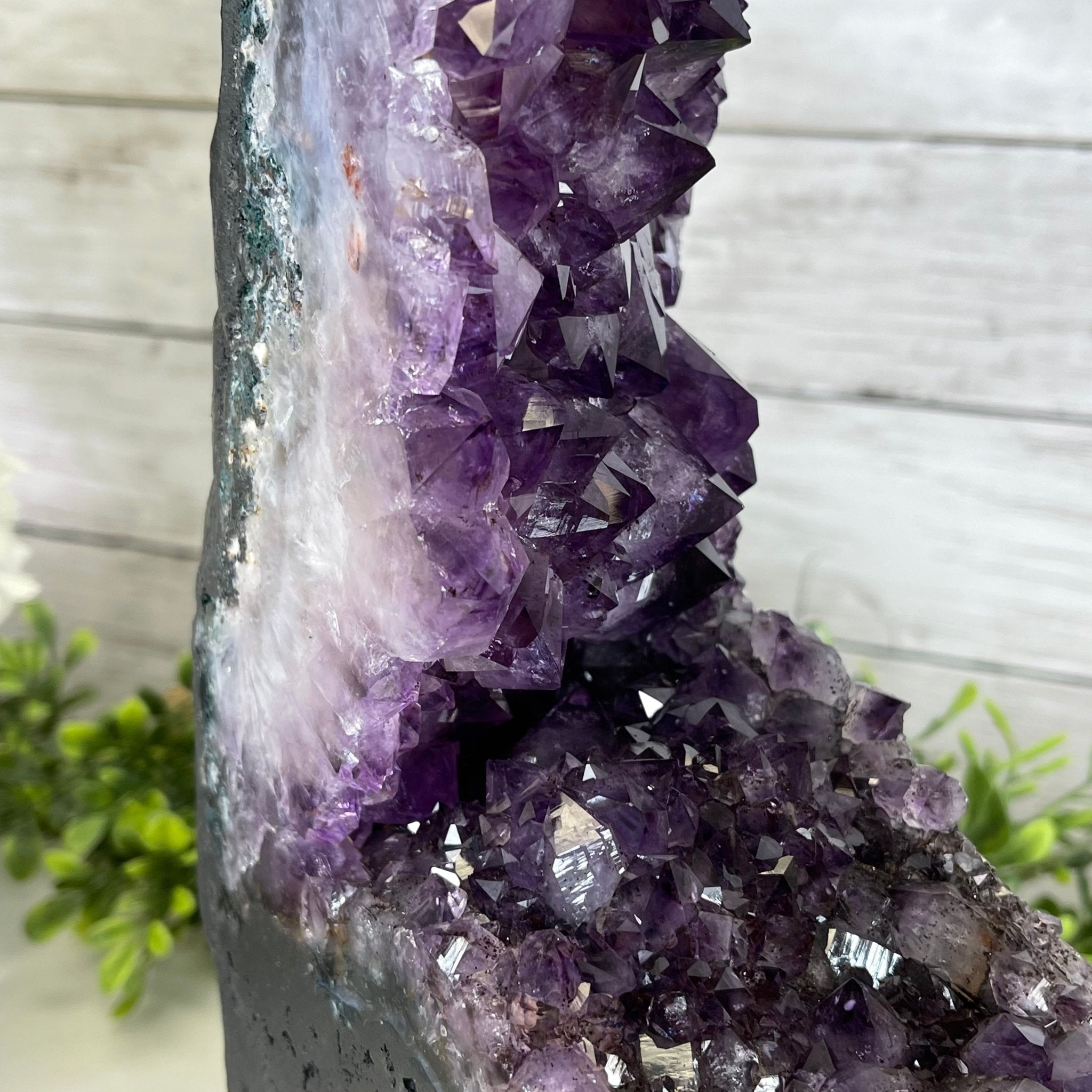 Extra Quality 2-Sided Brazilian Amethyst Cathedral, 33.1 lbs, 21.9" tall, #5605-0071 by Brazil Gems - Brazil GemsBrazil GemsExtra Quality 2-Sided Brazilian Amethyst Cathedral, 33.1 lbs, 21.9" tall, #5605-0071 by Brazil GemsOpen 2-Sided Cathedrals5605-0071
