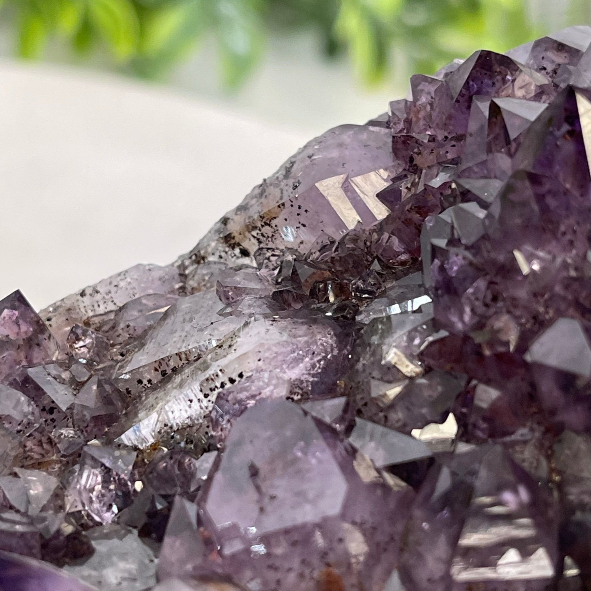 Extra Quality 2-Sided Brazilian Amethyst Cathedral, 33.1 lbs, 21.9" tall, #5605-0071 by Brazil Gems - Brazil GemsBrazil GemsExtra Quality 2-Sided Brazilian Amethyst Cathedral, 33.1 lbs, 21.9" tall, #5605-0071 by Brazil GemsOpen 2-Sided Cathedrals5605-0071