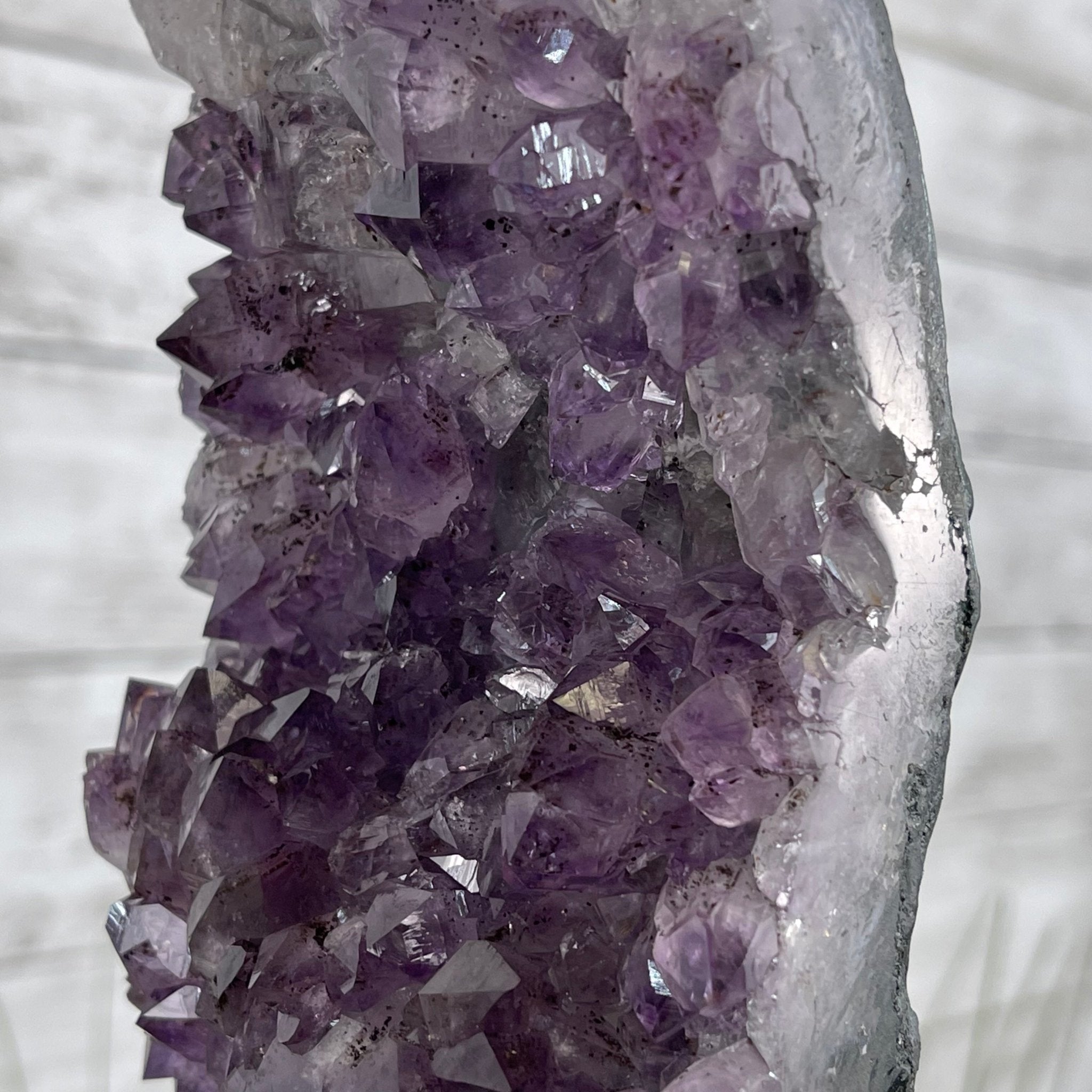 Extra Quality 2-Sided Brazilian Amethyst Cathedral, 33.1 lbs, 21.9" tall, #5605-0071 by Brazil Gems - Brazil GemsBrazil GemsExtra Quality 2-Sided Brazilian Amethyst Cathedral, 33.1 lbs, 21.9" tall, #5605-0071 by Brazil GemsOpen 2-Sided Cathedrals5605-0071