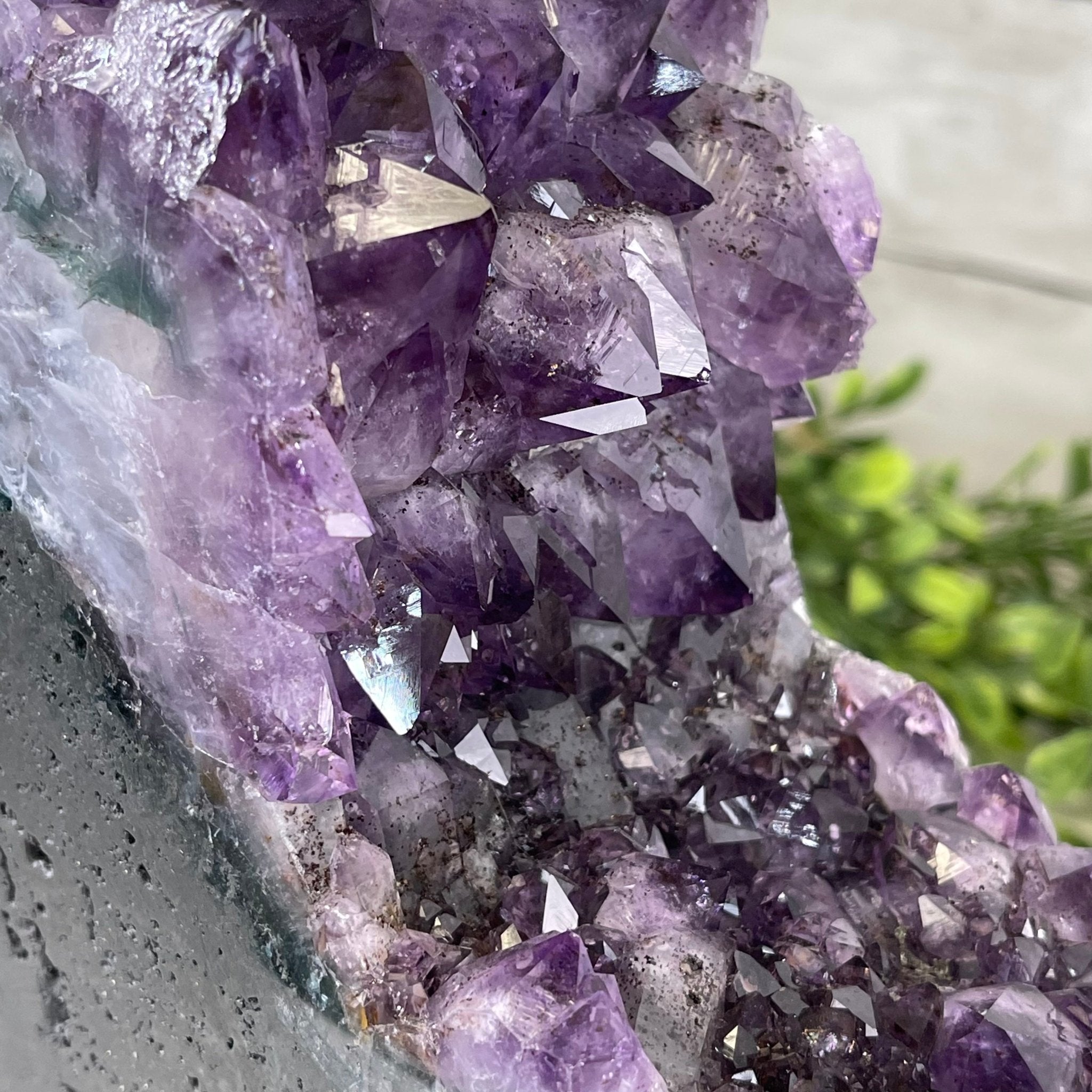 Extra Quality 2-Sided Brazilian Amethyst Cathedral, 33.3 lbs, 21.4" tall, #5605-0072 by Brazil Gems - Brazil GemsBrazil GemsExtra Quality 2-Sided Brazilian Amethyst Cathedral, 33.3 lbs, 21.4" tall, #5605-0072 by Brazil GemsOpen 2-Sided Cathedrals5605-0072