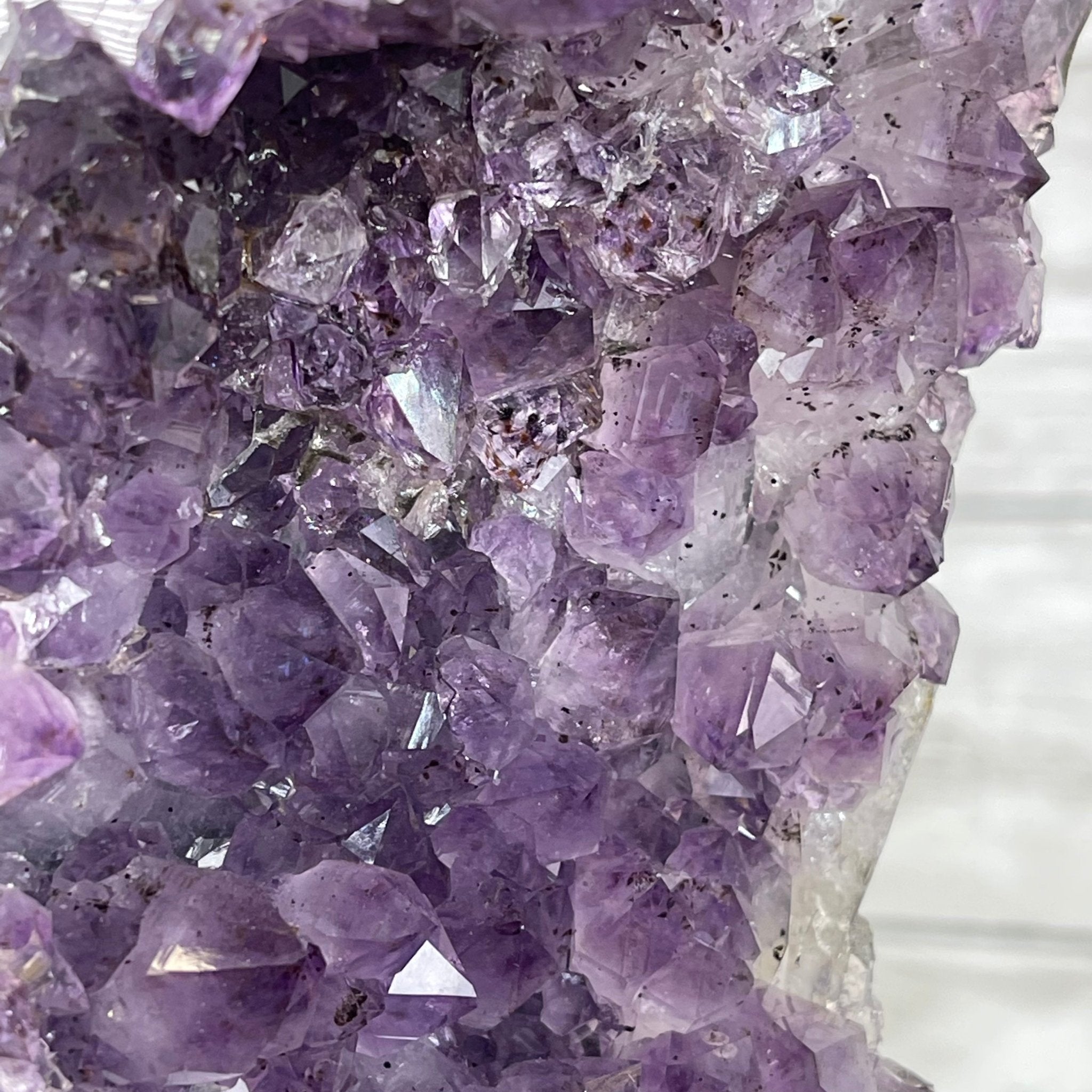 Extra Quality 2-Sided Brazilian Amethyst Cathedral, 33.3 lbs, 21.4" tall, #5605-0072 by Brazil Gems - Brazil GemsBrazil GemsExtra Quality 2-Sided Brazilian Amethyst Cathedral, 33.3 lbs, 21.4" tall, #5605-0072 by Brazil GemsOpen 2-Sided Cathedrals5605-0072