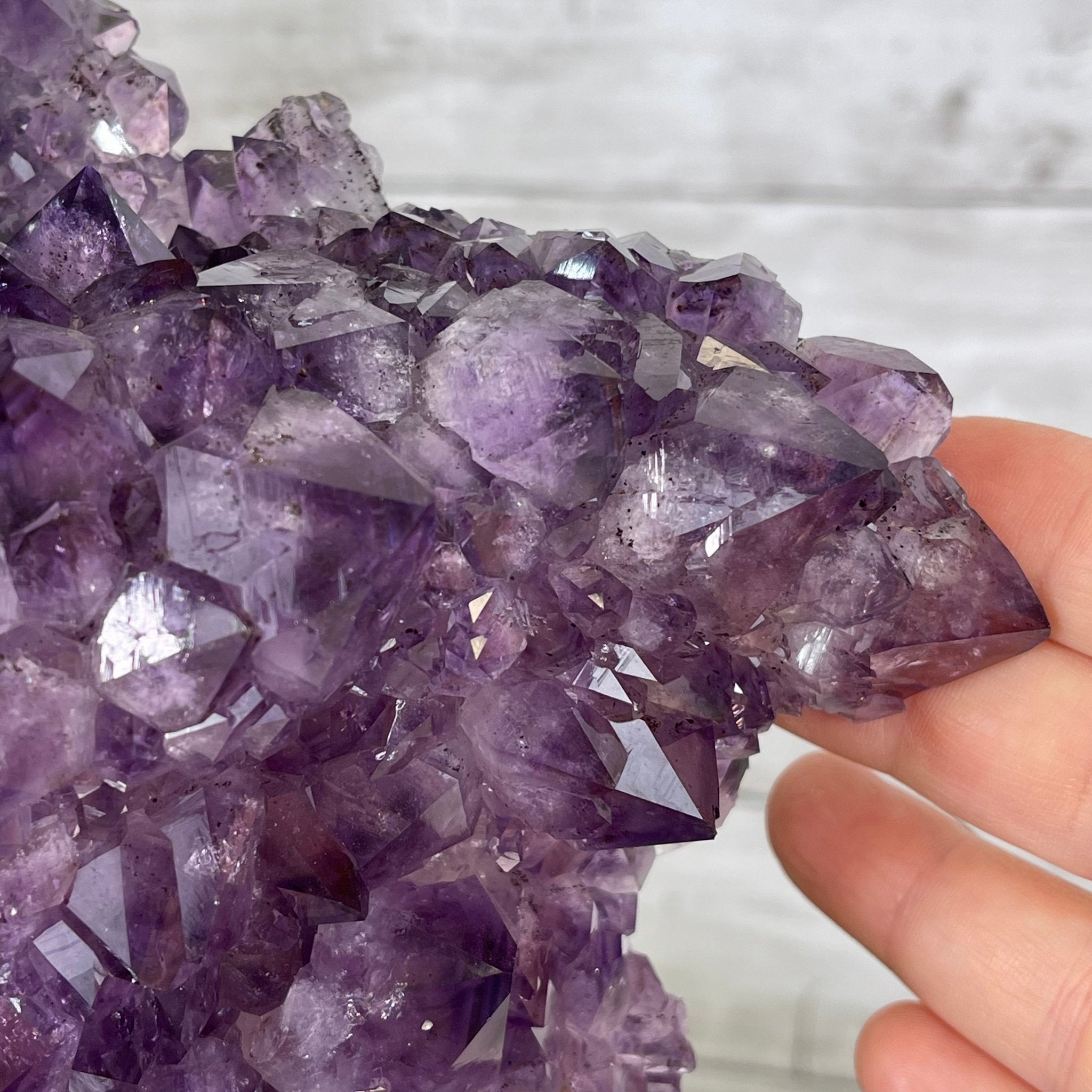 Extra Quality 2-Sided Brazilian Amethyst Cathedral, 33.3 lbs, 21.4" tall, #5605-0072 by Brazil Gems - Brazil GemsBrazil GemsExtra Quality 2-Sided Brazilian Amethyst Cathedral, 33.3 lbs, 21.4" tall, #5605-0072 by Brazil GemsOpen 2-Sided Cathedrals5605-0072