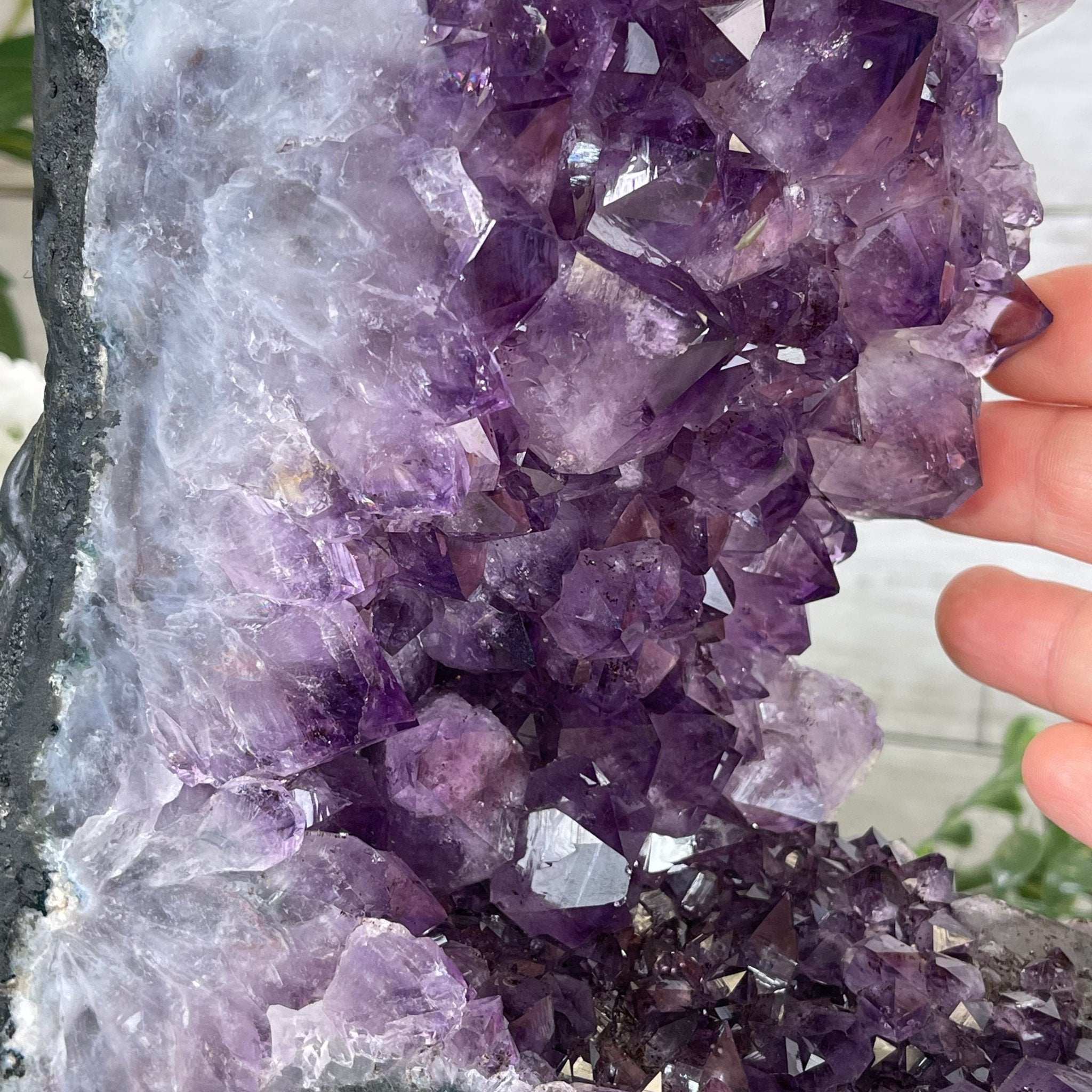 Extra Quality 2-Sided Brazilian Amethyst Cathedral, 33.3 lbs, 21.4" tall, #5605-0072 by Brazil Gems - Brazil GemsBrazil GemsExtra Quality 2-Sided Brazilian Amethyst Cathedral, 33.3 lbs, 21.4" tall, #5605-0072 by Brazil GemsOpen 2-Sided Cathedrals5605-0072