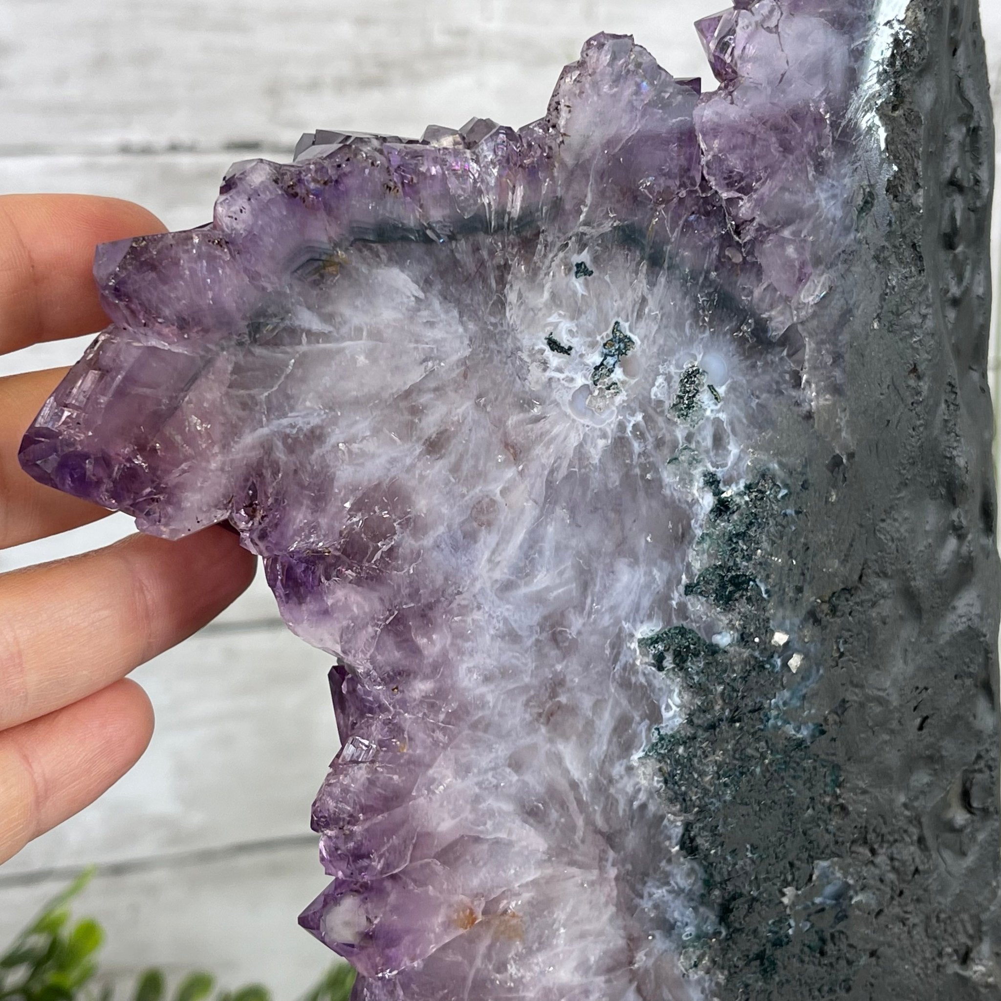 Extra Quality 2-Sided Brazilian Amethyst Cathedral, 33.3 lbs, 21.4" tall, #5605-0072 by Brazil Gems - Brazil GemsBrazil GemsExtra Quality 2-Sided Brazilian Amethyst Cathedral, 33.3 lbs, 21.4" tall, #5605-0072 by Brazil GemsOpen 2-Sided Cathedrals5605-0072