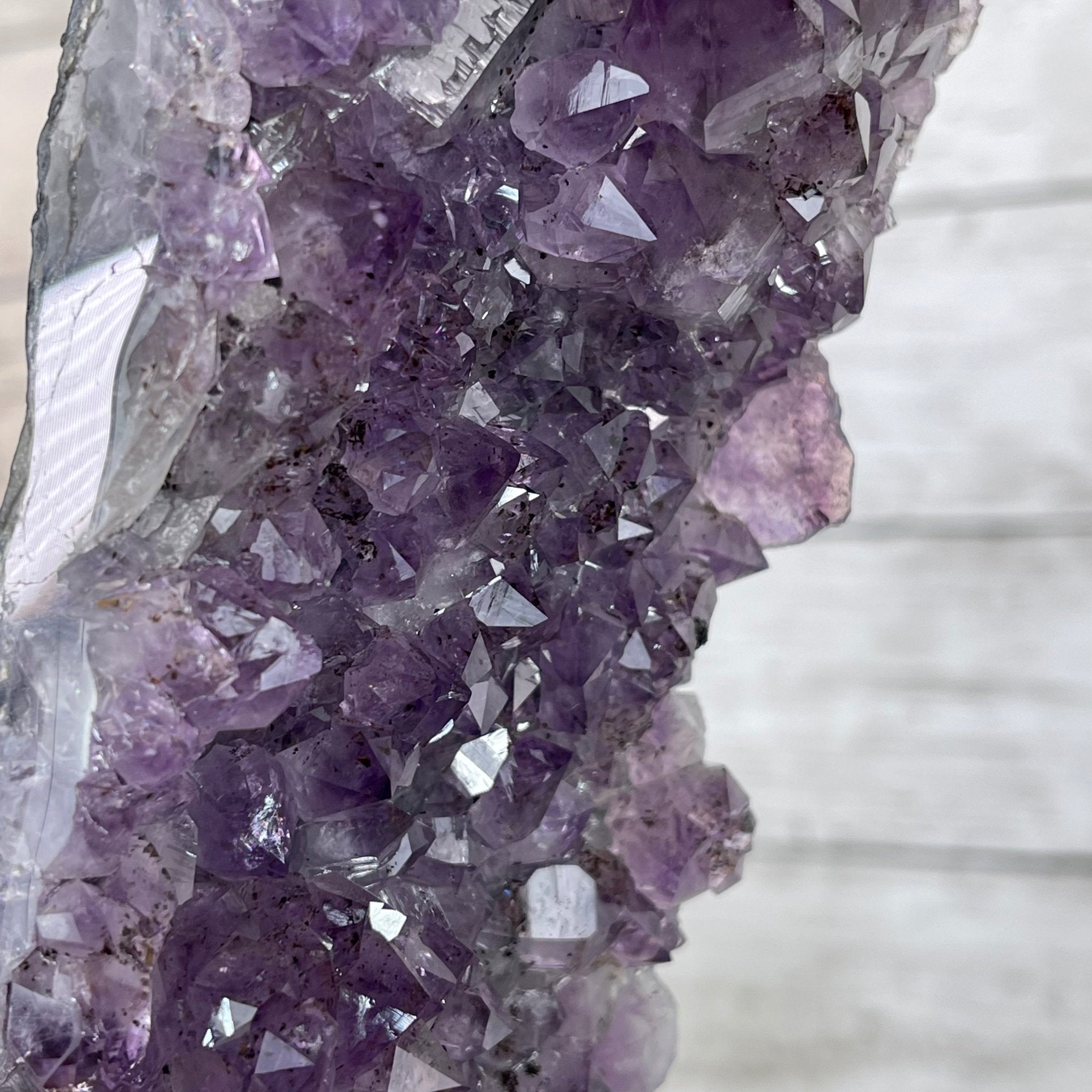 Extra Quality 2-Sided Brazilian Amethyst Cathedral, 33.3 lbs, 21.4" tall, #5605-0072 by Brazil Gems - Brazil GemsBrazil GemsExtra Quality 2-Sided Brazilian Amethyst Cathedral, 33.3 lbs, 21.4" tall, #5605-0072 by Brazil GemsOpen 2-Sided Cathedrals5605-0072