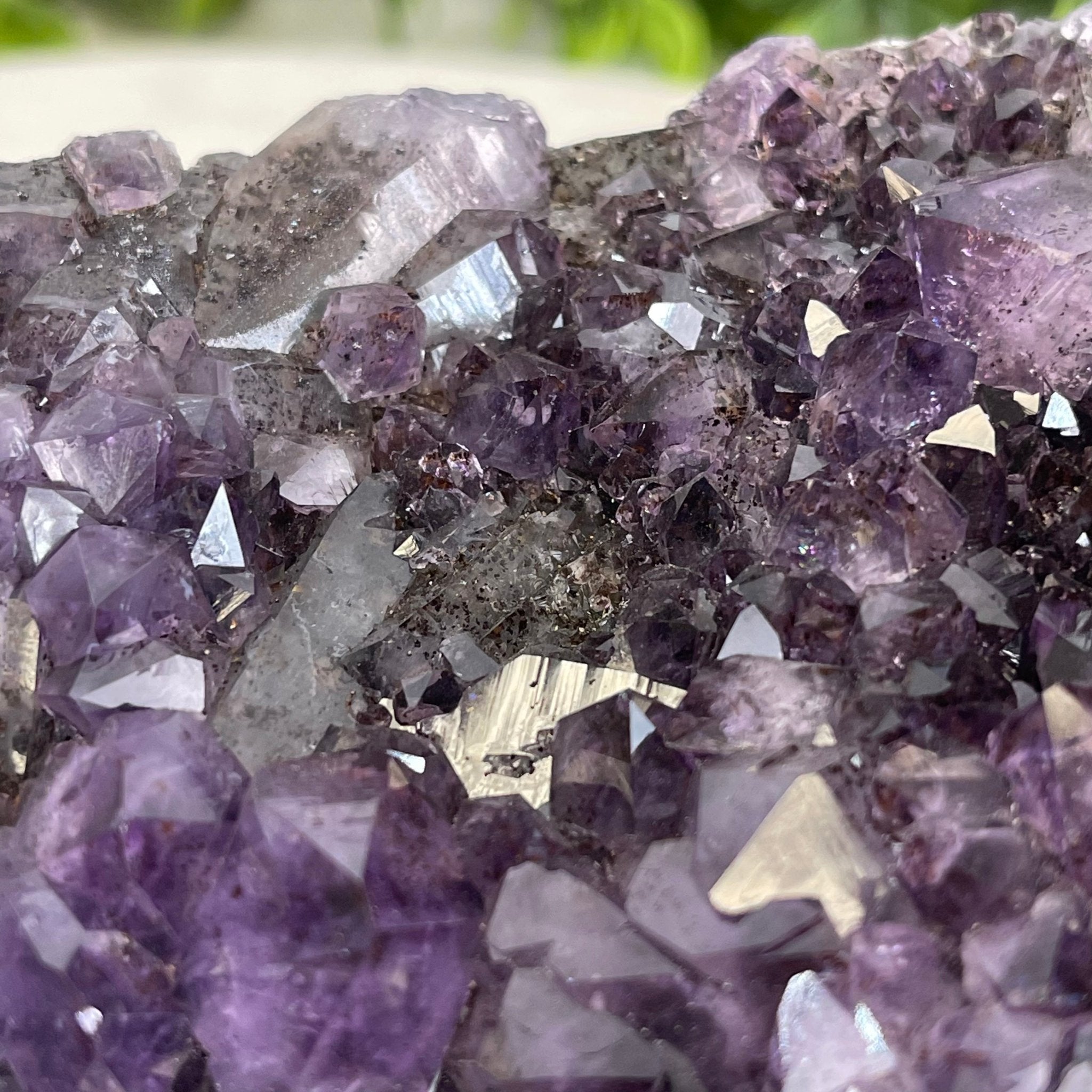 Extra Quality 2-Sided Brazilian Amethyst Cathedral, 33.3 lbs, 21.4" tall, #5605-0072 by Brazil Gems - Brazil GemsBrazil GemsExtra Quality 2-Sided Brazilian Amethyst Cathedral, 33.3 lbs, 21.4" tall, #5605-0072 by Brazil GemsOpen 2-Sided Cathedrals5605-0072
