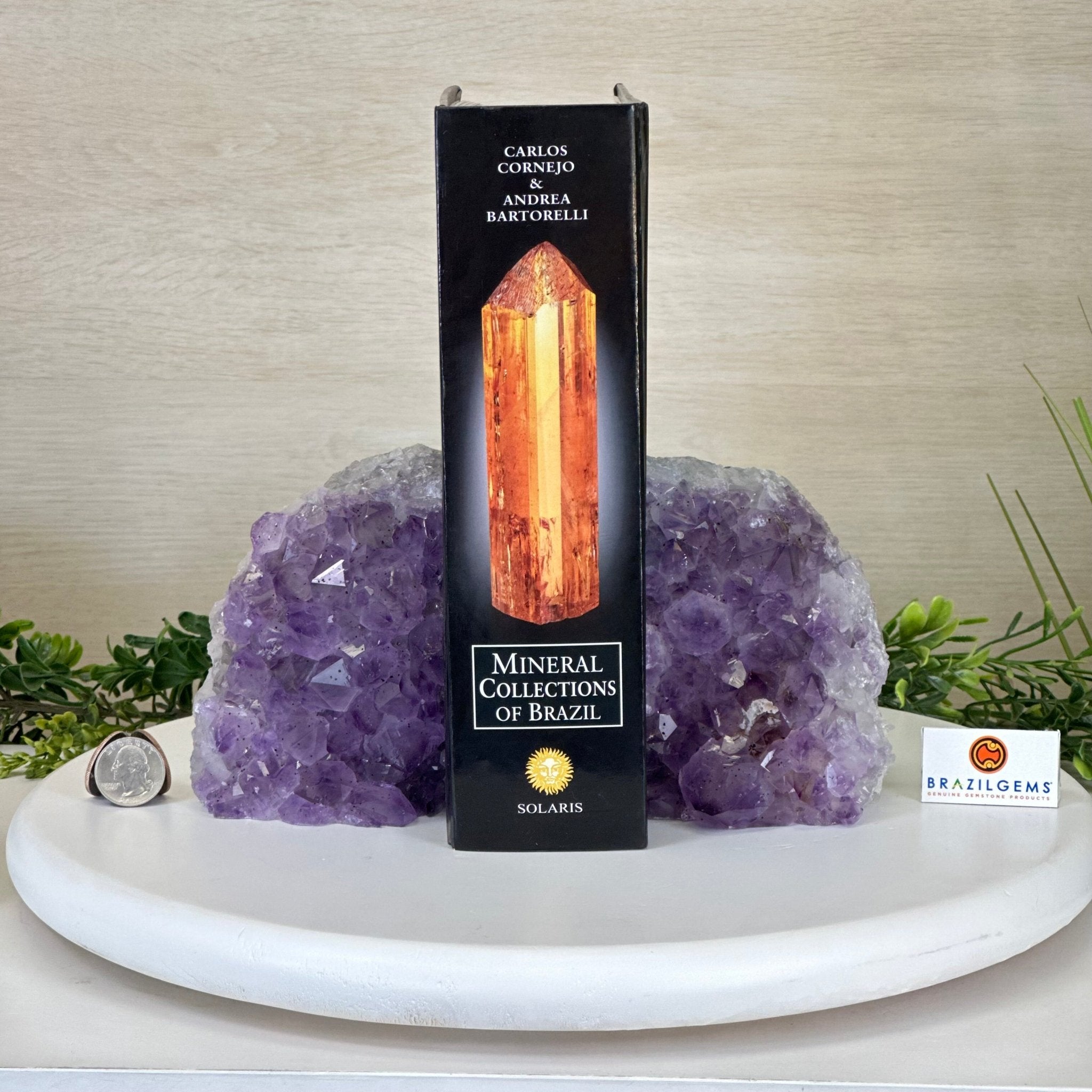 Extra Quality Amethyst Bookends, 6.6 lbs & 4.9" Tall 5151AM - 075 - Brazil GemsBrazil GemsExtra Quality Amethyst Bookends, 6.6 lbs & 4.9" Tall 5151AM - 075Bookends5151AM - 075