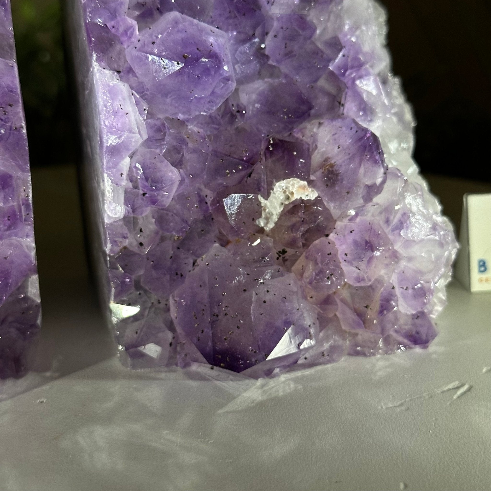 Extra Quality Amethyst Bookends, 6.6 lbs & 4.9" Tall 5151AM - 075 - Brazil GemsBrazil GemsExtra Quality Amethyst Bookends, 6.6 lbs & 4.9" Tall 5151AM - 075Bookends5151AM - 075