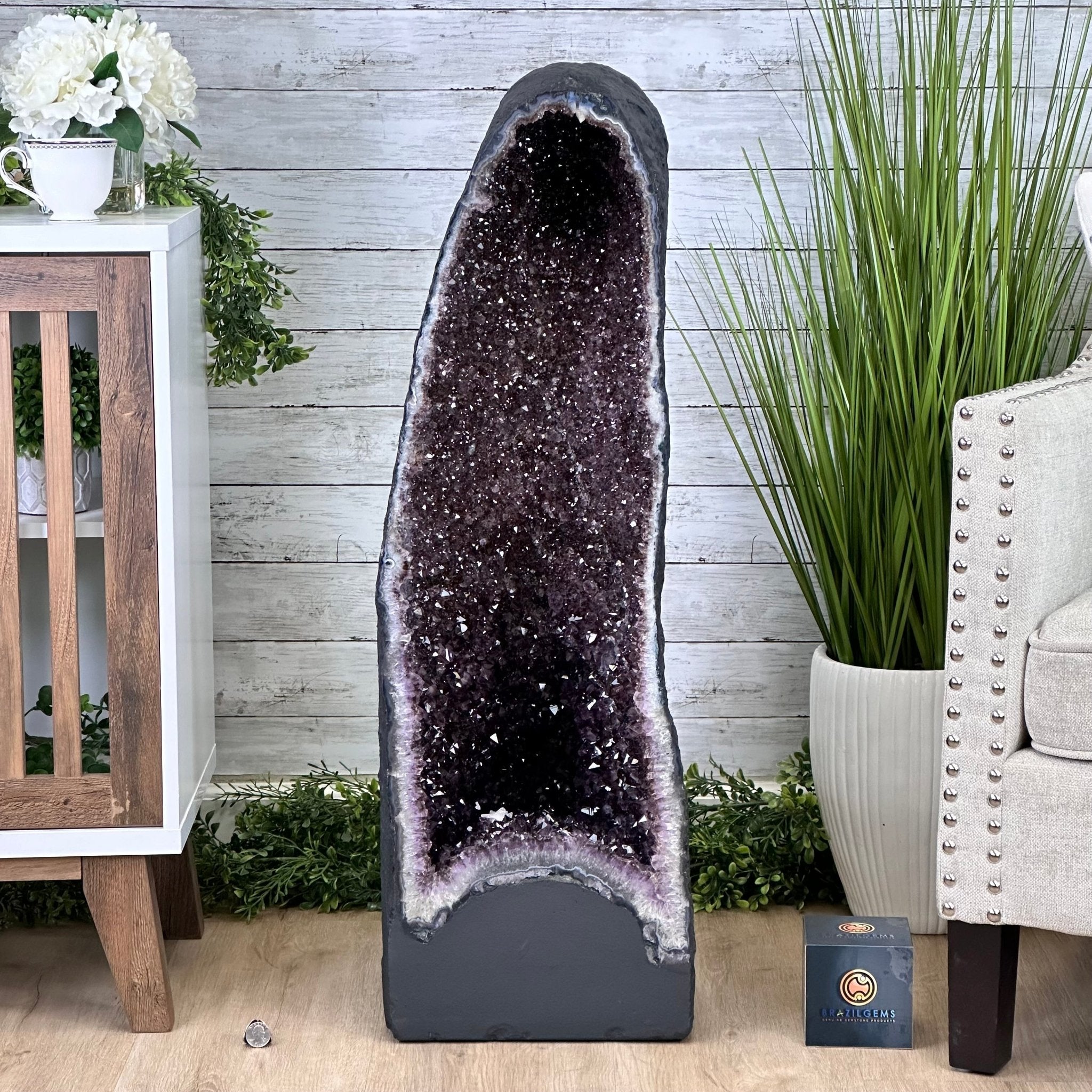 Extra Quality Amethyst Cathedral, 177 lbs & 37" Tall #5601-1274 - Brazil GemsBrazil GemsExtra Quality Amethyst Cathedral, 177 lbs & 37" Tall #5601-1274Cathedrals5601-1274