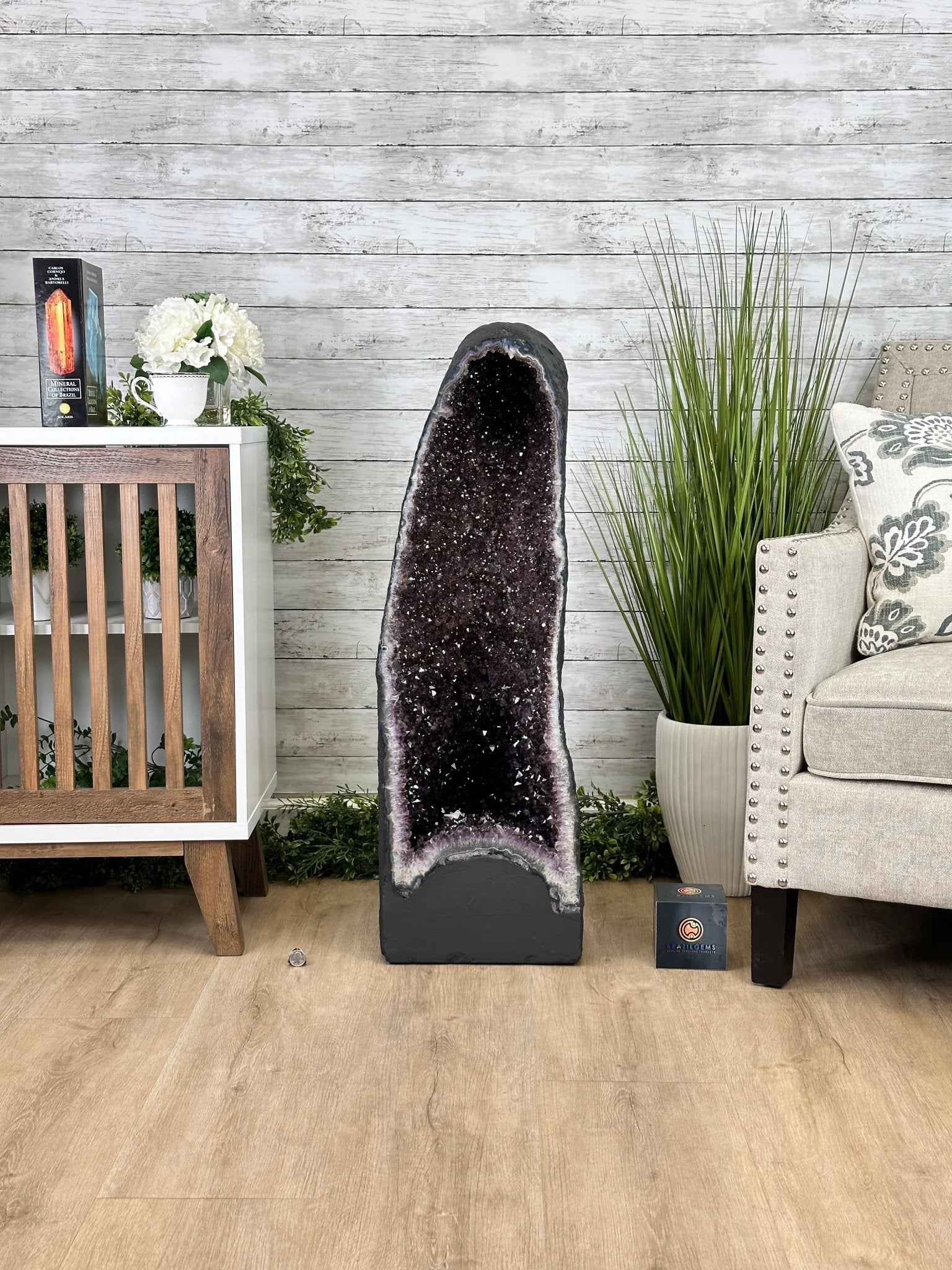 Extra Quality Amethyst Cathedral, 177 lbs & 37" Tall #5601-1274 - Brazil GemsBrazil GemsExtra Quality Amethyst Cathedral, 177 lbs & 37" Tall #5601-1274Cathedrals5601-1274