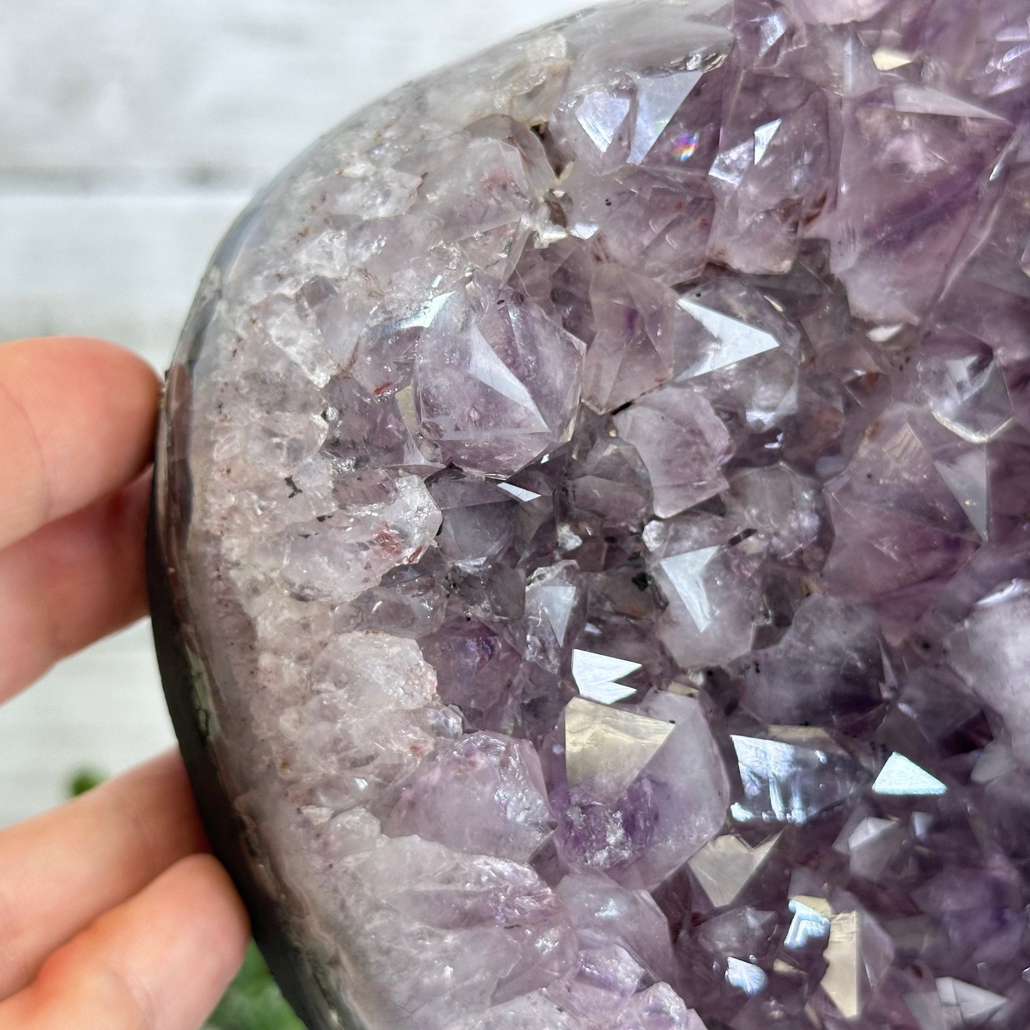 Extra Quality Amethyst Cluster, Cement Base, 10.4" Tall #5614-0112 - Brazil GemsBrazil GemsExtra Quality Amethyst Cluster, Cement Base, 10.4" Tall #5614-0112Clusters on Cement Bases5614-0112