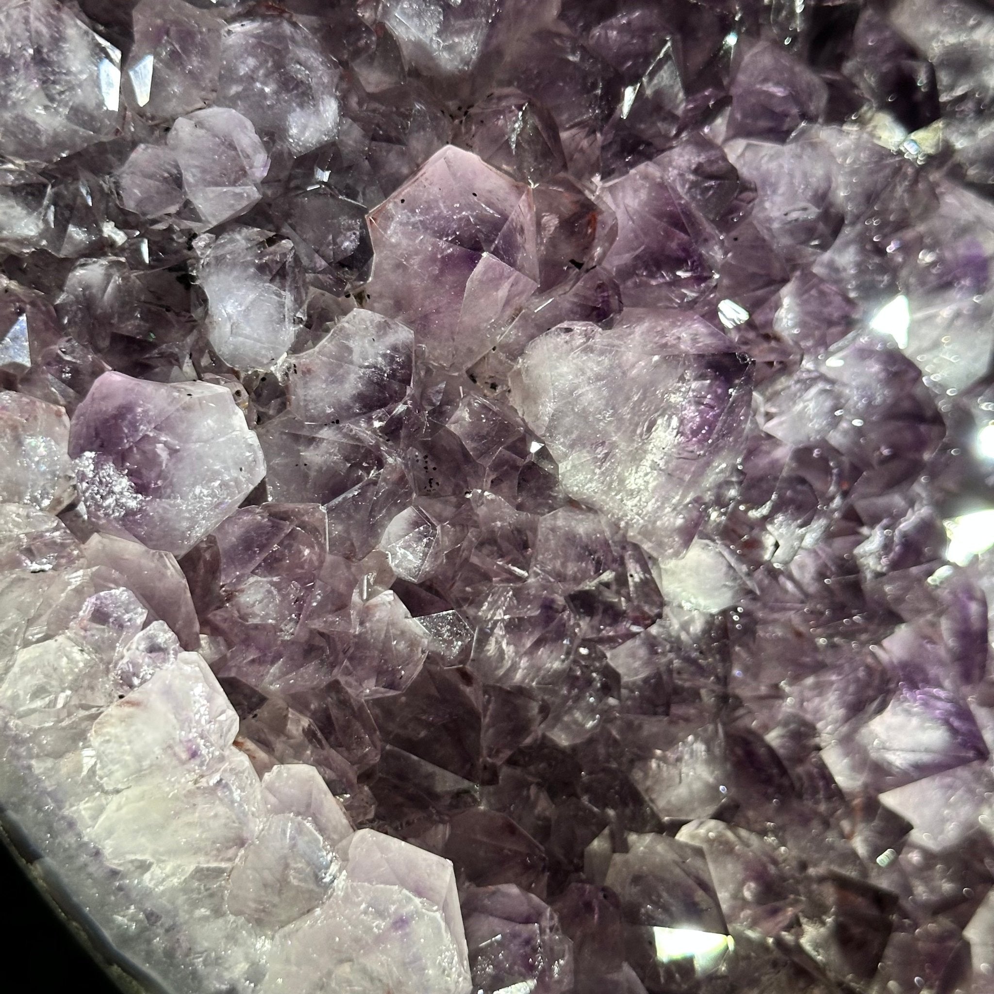 Extra Quality Amethyst Cluster, Cement Base, 10.4" Tall #5614-0112 - Brazil GemsBrazil GemsExtra Quality Amethyst Cluster, Cement Base, 10.4" Tall #5614-0112Clusters on Cement Bases5614-0112