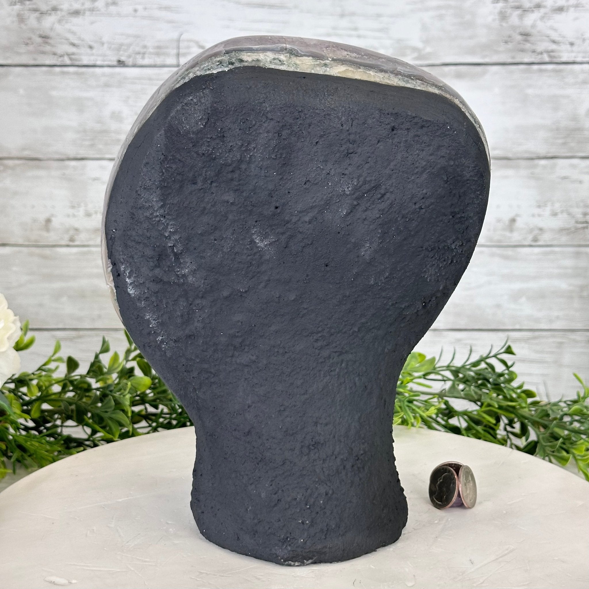 Extra Quality Amethyst Cluster, Cement Base, 10.4" Tall #5614-0112 - Brazil GemsBrazil GemsExtra Quality Amethyst Cluster, Cement Base, 10.4" Tall #5614-0112Clusters on Cement Bases5614-0112