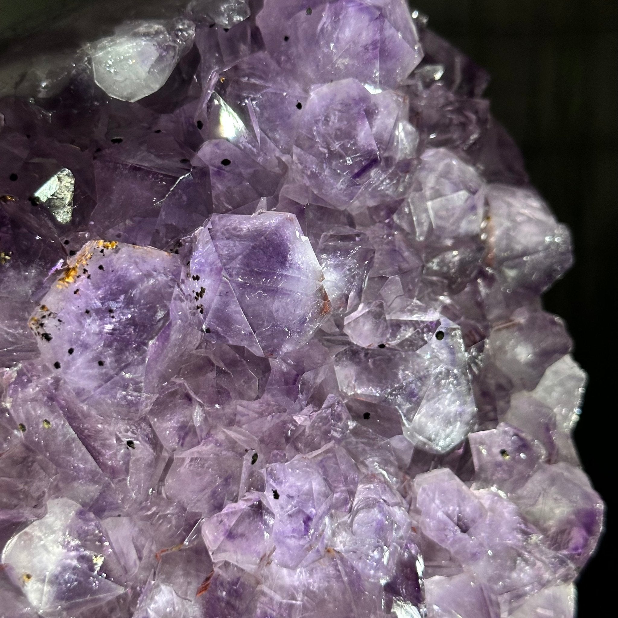 Extra Quality Amethyst Cluster, Cement Base, 11" Tall #5614-0115 - Brazil GemsBrazil GemsExtra Quality Amethyst Cluster, Cement Base, 11" Tall #5614-0115Clusters on Cement Bases5614-0115