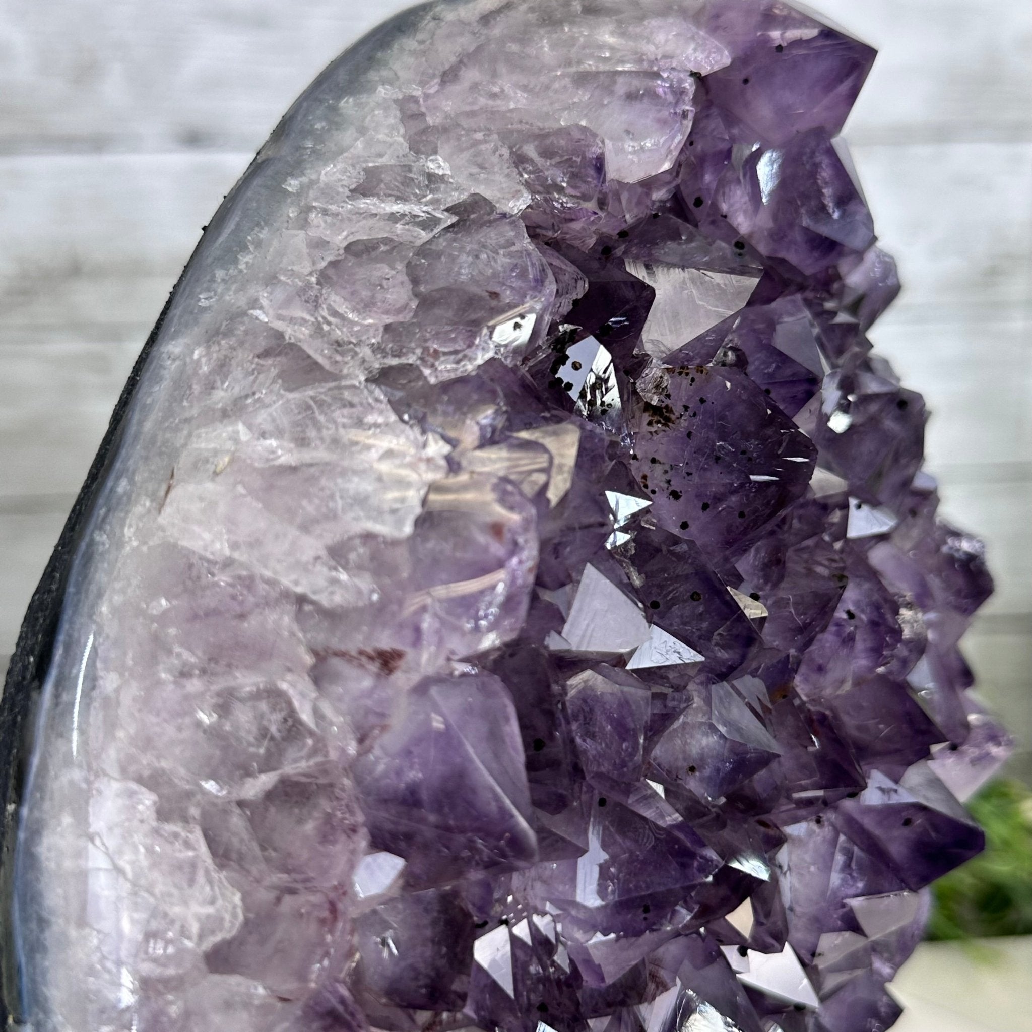 Extra Quality Amethyst Cluster, Cement Base, 11" Tall #5614-0115 - Brazil GemsBrazil GemsExtra Quality Amethyst Cluster, Cement Base, 11" Tall #5614-0115Clusters on Cement Bases5614-0115