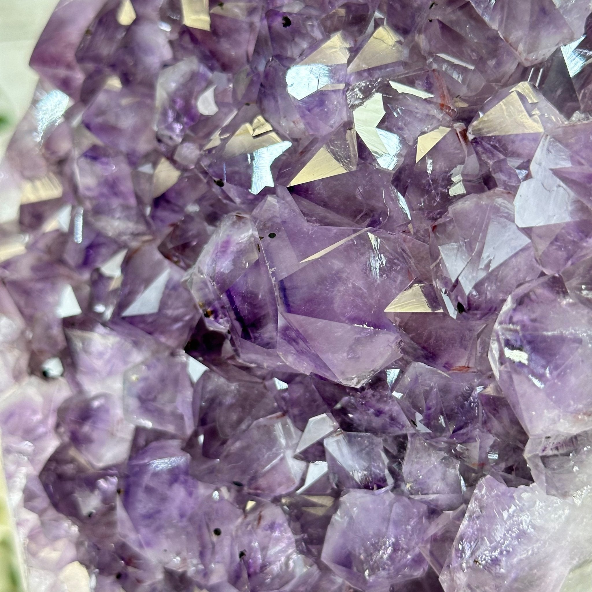 Extra Quality Amethyst Cluster, Cement Base, 11" Tall #5614-0115 - Brazil GemsBrazil GemsExtra Quality Amethyst Cluster, Cement Base, 11" Tall #5614-0115Clusters on Cement Bases5614-0115