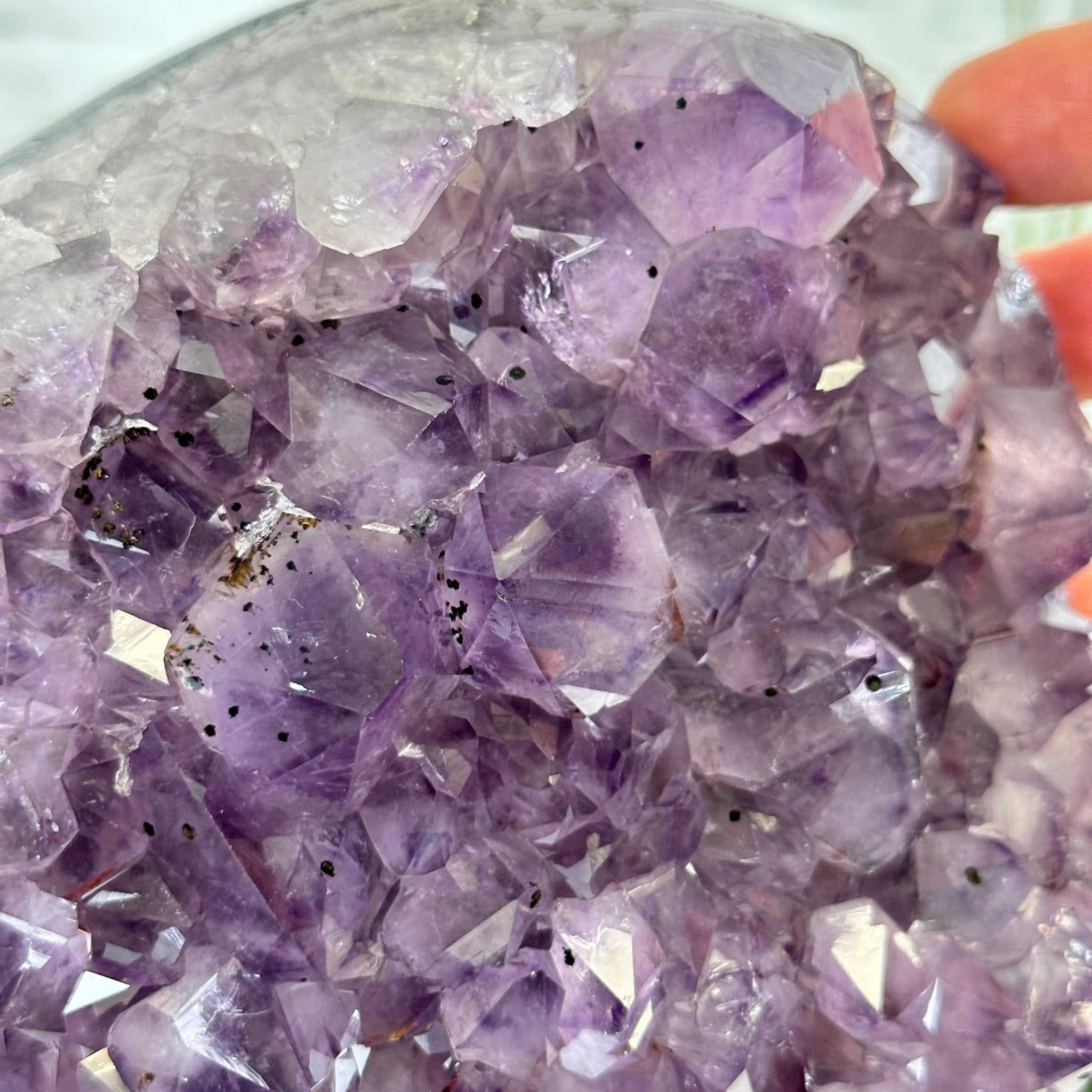 Extra Quality Amethyst Cluster, Cement Base, 11" Tall #5614-0115 - Brazil GemsBrazil GemsExtra Quality Amethyst Cluster, Cement Base, 11" Tall #5614-0115Clusters on Cement Bases5614-0115