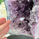 Extra Quality Amethyst Cluster on a Metal Base, 14.7 lbs & 9" Tall, Model #5491-0089 by Brazil Gems - Brazil GemsBrazil GemsExtra Quality Amethyst Cluster on a Metal Base, 14.7 lbs & 9" Tall, Model #5491-0089 by Brazil GemsClusters on Fixed Bases5491-0089