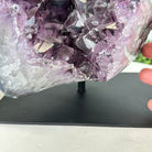 Extra Quality Amethyst Cluster on a Metal Base, 14.7 lbs & 9" Tall, Model #5491-0089 by Brazil Gems - Brazil GemsBrazil GemsExtra Quality Amethyst Cluster on a Metal Base, 14.7 lbs & 9" Tall, Model #5491-0089 by Brazil GemsClusters on Fixed Bases5491-0089