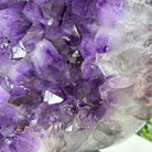 Extra Quality Amethyst Cluster on a Metal Base, 19.1 lbs & 11" Tall, Model #5491-0095 by Brazil Gems - Brazil GemsBrazil GemsExtra Quality Amethyst Cluster on a Metal Base, 19.1 lbs & 11" Tall, Model #5491-0095 by Brazil GemsClusters on Fixed Bases5491-0095