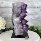 Extra Quality Amethyst Cluster on a Metal Base, 26.5 lbs & 12.2" Tall, Model #5491-0097 by Brazil Gems - Brazil GemsBrazil GemsExtra Quality Amethyst Cluster on a Metal Base, 26.5 lbs & 12.2" Tall, Model #5491-0097 by Brazil GemsClusters on Fixed Bases5491-0097
