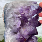 Extra Quality Amethyst Cluster on a Metal Base, 26.5 lbs & 12.2" Tall, Model #5491-0097 by Brazil Gems - Brazil GemsBrazil GemsExtra Quality Amethyst Cluster on a Metal Base, 26.5 lbs & 12.2" Tall, Model #5491-0097 by Brazil GemsClusters on Fixed Bases5491-0097