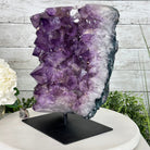 Extra Quality Amethyst Cluster on a Metal Base, 26.5 lbs & 12.2" Tall, Model #5491-0097 by Brazil Gems - Brazil GemsBrazil GemsExtra Quality Amethyst Cluster on a Metal Base, 26.5 lbs & 12.2" Tall, Model #5491-0097 by Brazil GemsClusters on Fixed Bases5491-0097