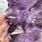 Extra Quality Amethyst Cluster on a Metal Base, 26.5 lbs & 12.2" Tall, Model #5491-0097 by Brazil Gems - Brazil GemsBrazil GemsExtra Quality Amethyst Cluster on a Metal Base, 26.5 lbs & 12.2" Tall, Model #5491-0097 by Brazil GemsClusters on Fixed Bases5491-0097