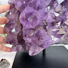 Extra Quality Amethyst Cluster on a Metal Base, 26.5 lbs & 12.2" Tall, Model #5491-0097 by Brazil Gems - Brazil GemsBrazil GemsExtra Quality Amethyst Cluster on a Metal Base, 26.5 lbs & 12.2" Tall, Model #5491-0097 by Brazil GemsClusters on Fixed Bases5491-0097