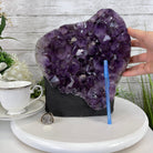 Extra Quality Amethyst Druse Cluster on Cement Base, 24 lbs and 10.5" Tall #5614-0026 - Brazil GemsBrazil GemsExtra Quality Amethyst Druse Cluster on Cement Base, 24 lbs and 10.5" Tall #5614-0026Clusters on Cement Bases5614-0026