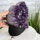 Extra Quality Amethyst Druse Cluster on Cement Base, 24 lbs and 10.5" Tall #5614-0026 - Brazil GemsBrazil GemsExtra Quality Amethyst Druse Cluster on Cement Base, 24 lbs and 10.5" Tall #5614-0026Clusters on Cement Bases5614-0026