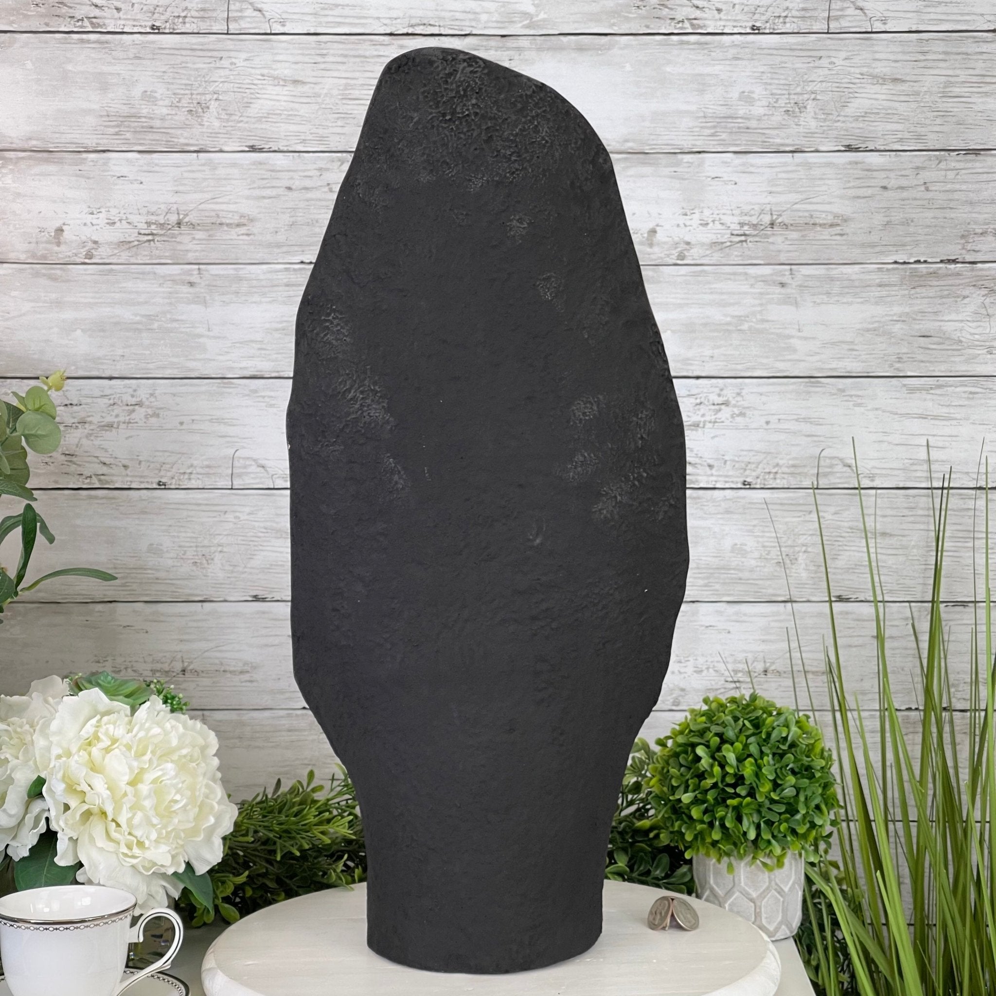 Extra Quality Amethyst Druse Cluster on Cement Base, 38.4 lbs and 23" Tall #5614-0053 - Brazil GemsBrazil GemsExtra Quality Amethyst Druse Cluster on Cement Base, 38.4 lbs and 23" Tall #5614-0053Clusters on Cement Bases5614-0053