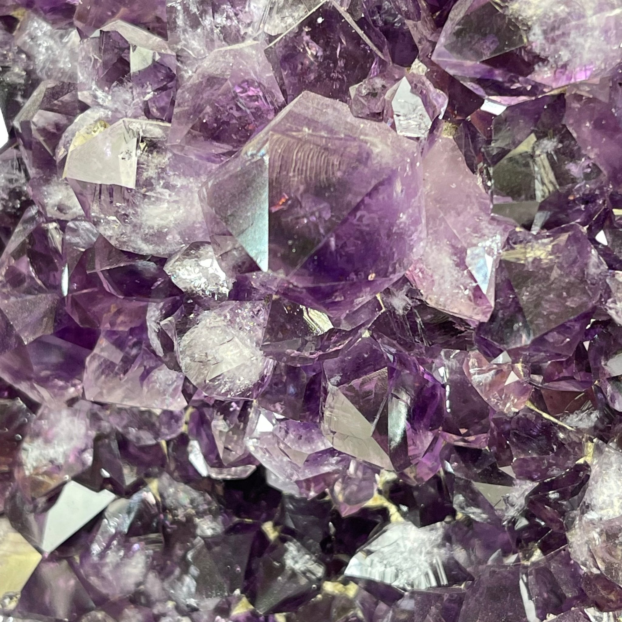 Extra Quality Amethyst Druse Cluster on Cement Base, 38.4 lbs and 23" Tall #5614-0053 - Brazil GemsBrazil GemsExtra Quality Amethyst Druse Cluster on Cement Base, 38.4 lbs and 23" Tall #5614-0053Clusters on Cement Bases5614-0053