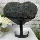 Extra Quality Amethyst Heart Geode, metal stand, 12.25" Tall & 22.1 lbs #5463-0120 by Brazil Gems - Brazil GemsBrazil GemsExtra Quality Amethyst Heart Geode, metal stand, 12.25" Tall & 22.1 lbs #5463-0120 by Brazil GemsHearts5463-0120