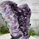 Extra Quality Amethyst Heart Geode, metal stand, 13 lbs & 11.25" Tall #5463-0196 by Brazil Gems - Brazil GemsBrazil GemsExtra Quality Amethyst Heart Geode, metal stand, 13 lbs & 11.25" Tall #5463-0196 by Brazil GemsHearts5463-0196