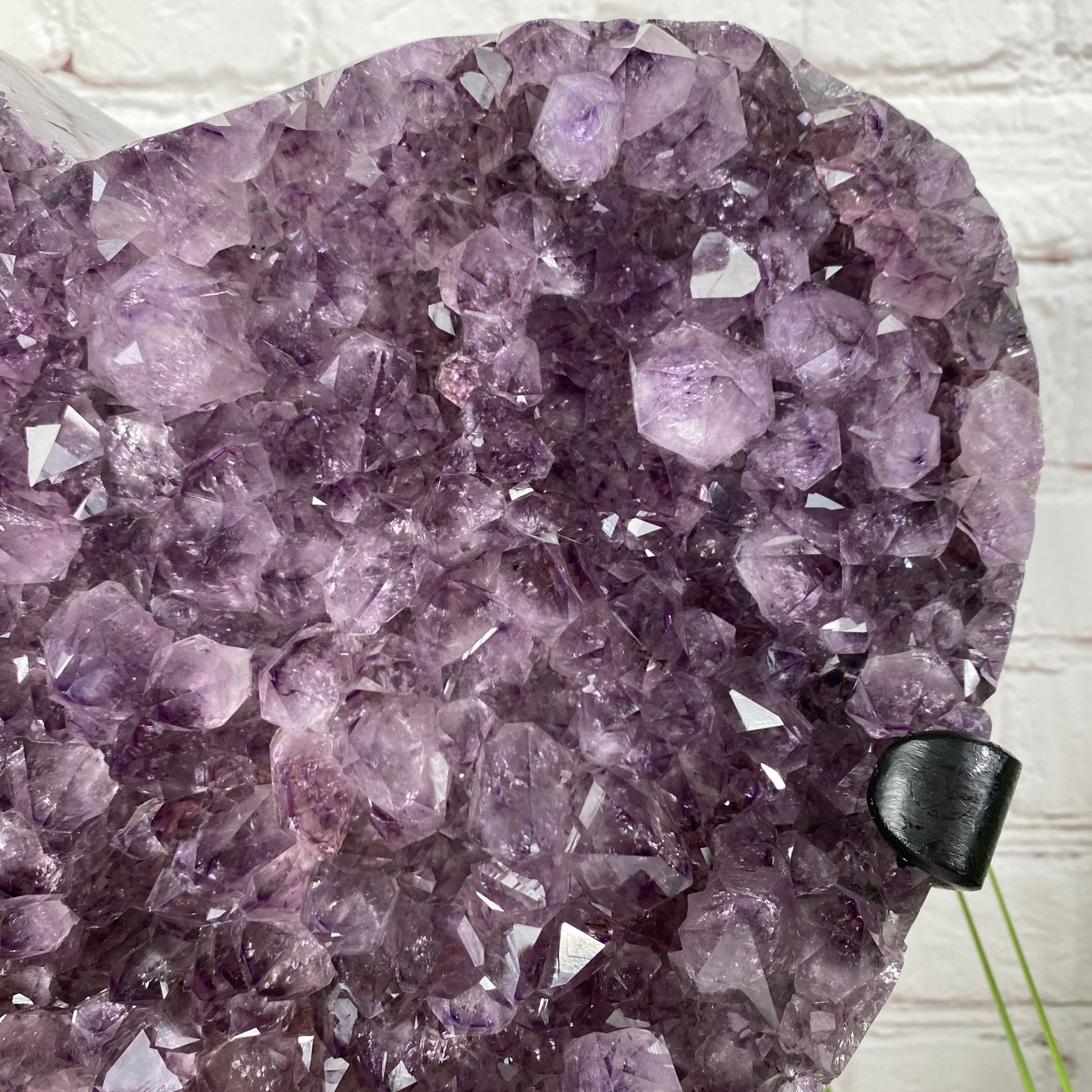 Extra Quality Amethyst Heart Geode, metal stand, 15.5" Tall & 27.2 lbs #5463-0041 by Brazil Gems - Brazil GemsBrazil GemsExtra Quality Amethyst Heart Geode, metal stand, 15.5" Tall & 27.2 lbs #5463-0041 by Brazil GemsHearts5463-0041