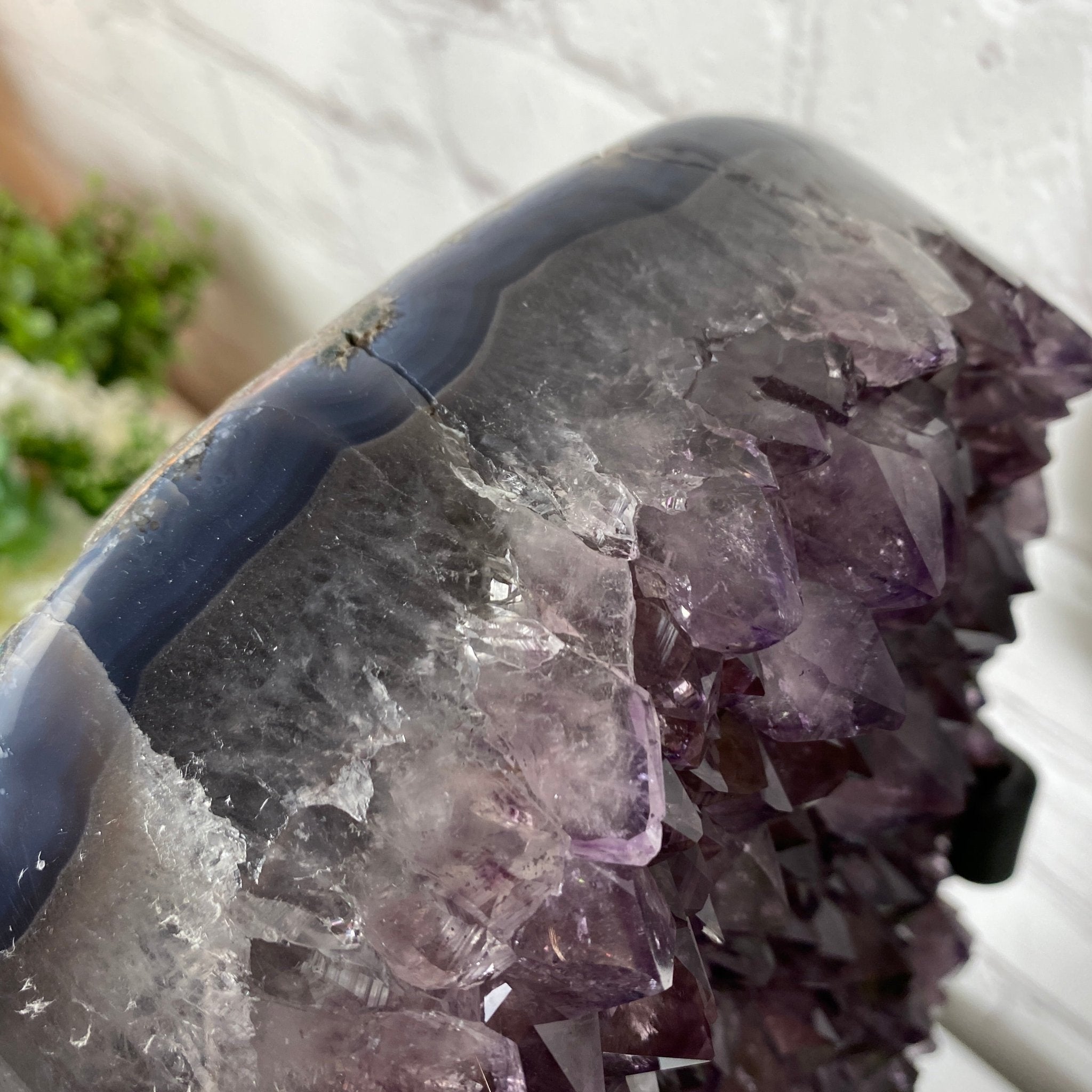 Extra Quality Amethyst Heart Geode, metal stand, 15.5" Tall & 27.2 lbs #5463-0041 by Brazil Gems - Brazil GemsBrazil GemsExtra Quality Amethyst Heart Geode, metal stand, 15.5" Tall & 27.2 lbs #5463-0041 by Brazil GemsHearts5463-0041